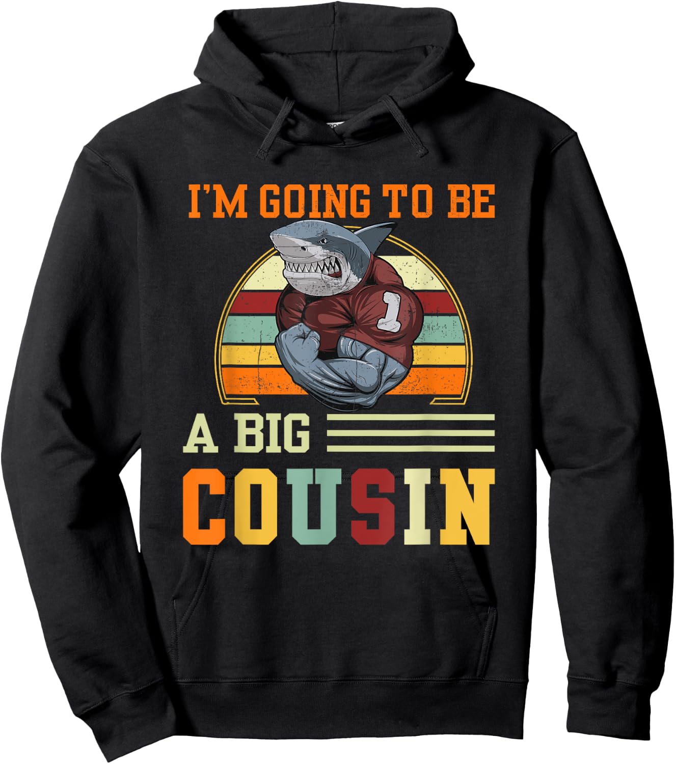 I'm Going To Be A Big Cousin Gift Hoodie - Hoodie | Black