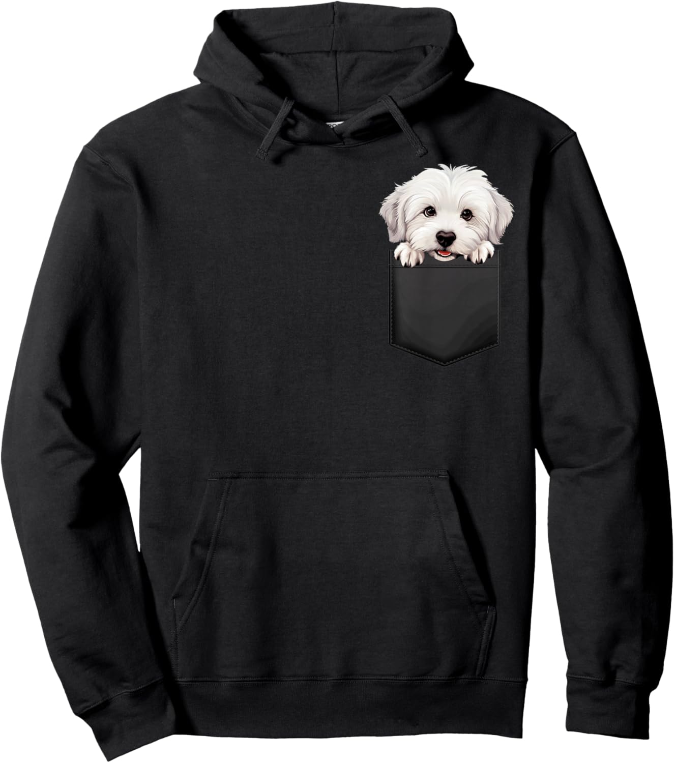 Coton De Tulear Puppy Dog In Pocket Cute Pet Lover Men Women Kids Hoodie - Hoodie | Black