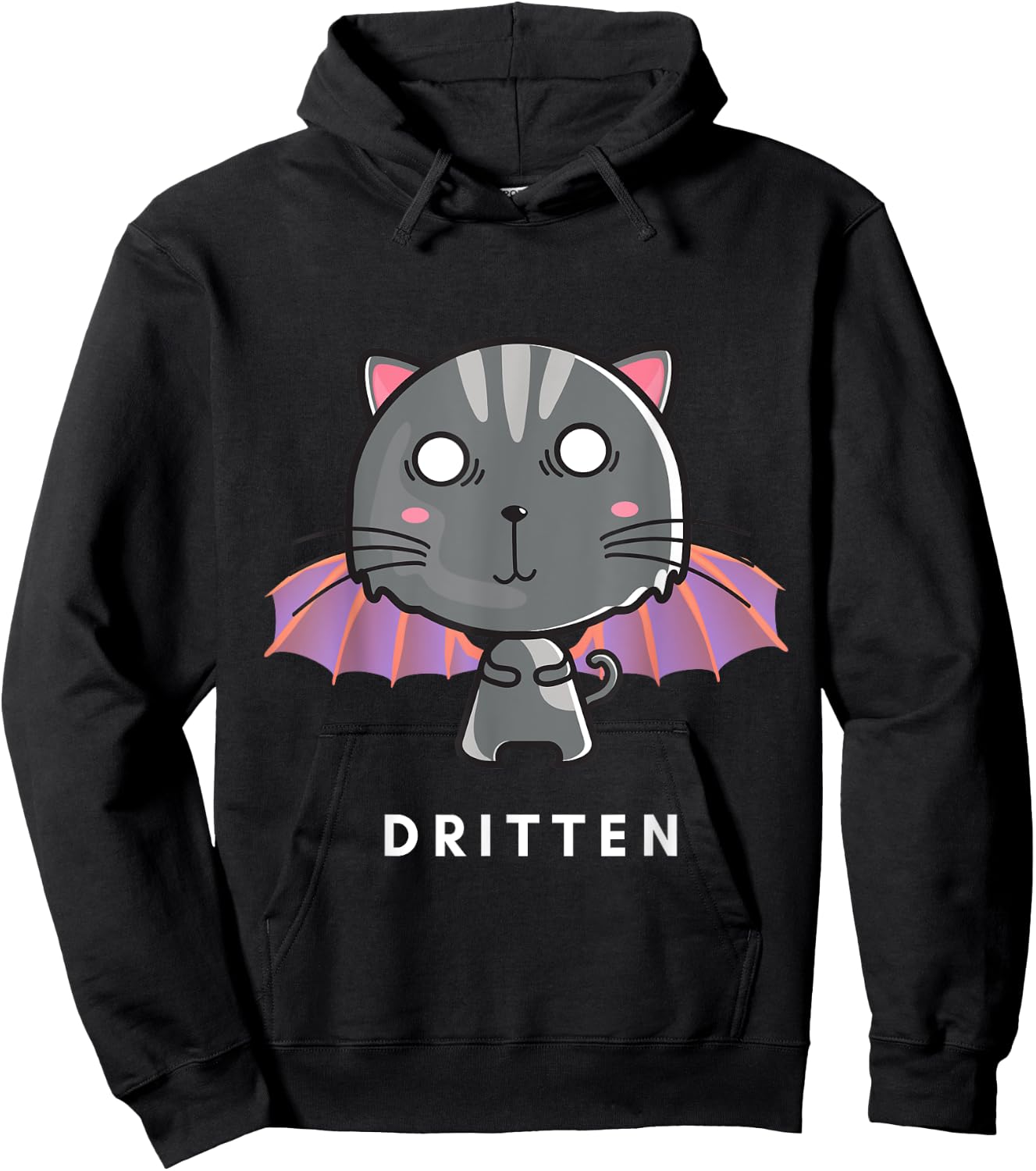 Dritten Dragon Kitten Hoodie - Hoodie | Black