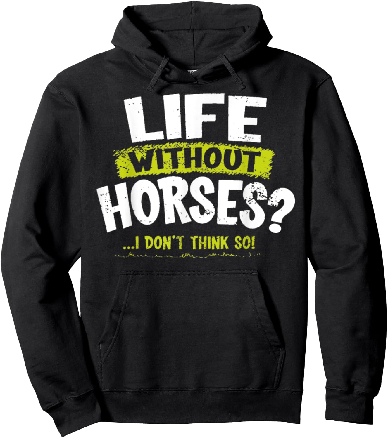 La Imprints Life Without Horses Hoodie - Hoodie | Black
