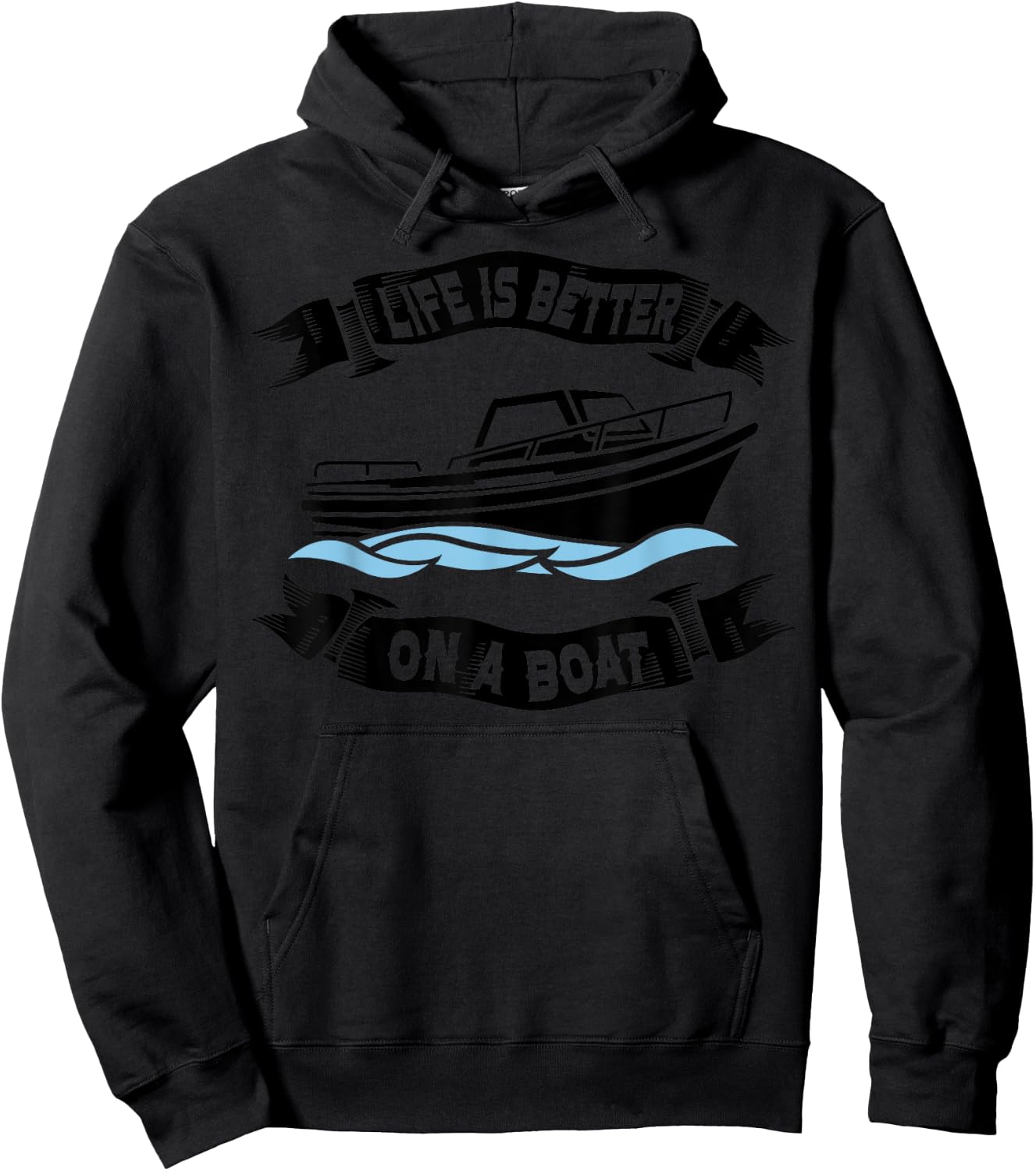 Life Is Better On A Boat Gift Women Boating Captain Hoodie - Hoodie | Black