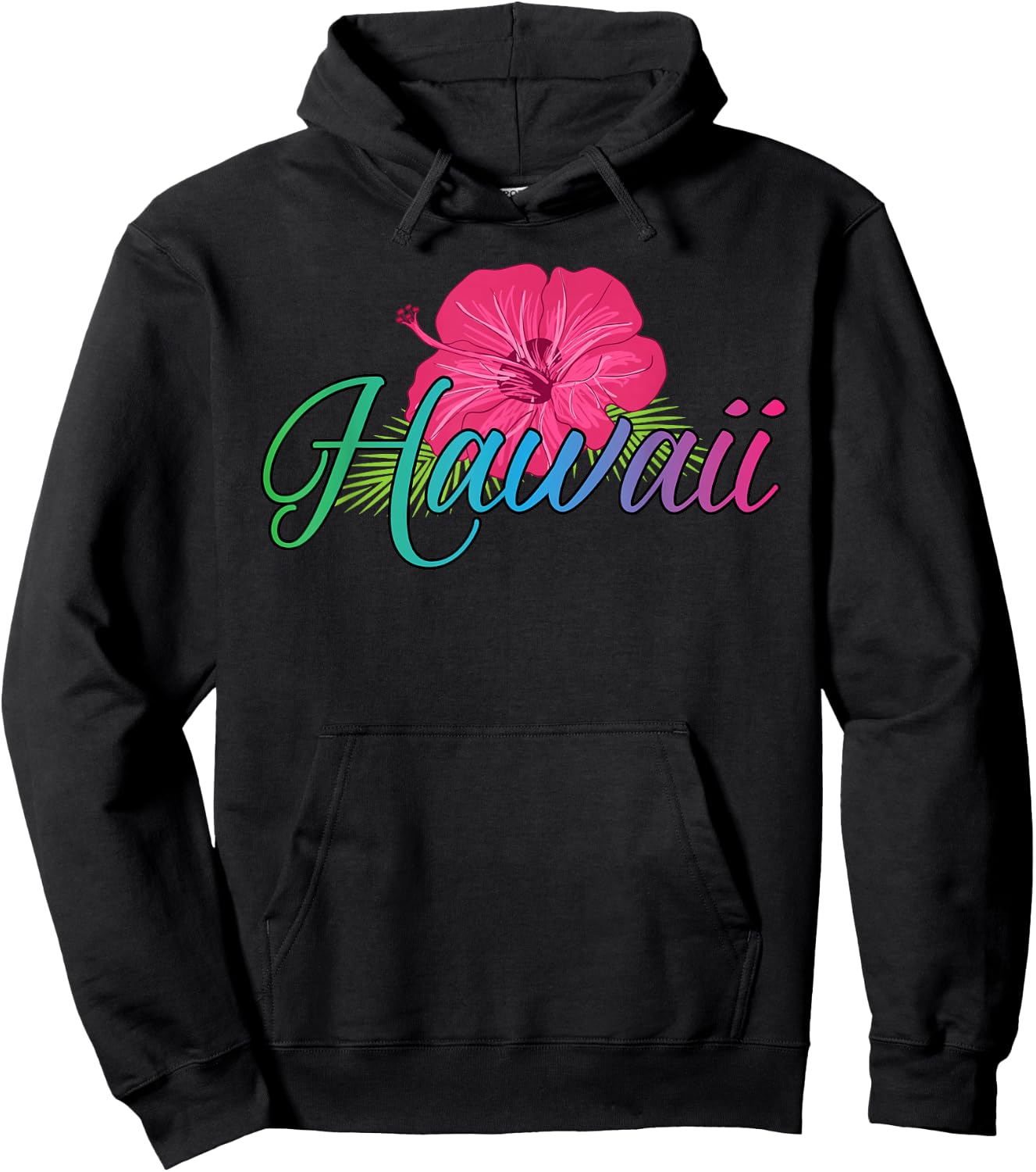 Aloha Hawaii from the island - Feel the Aloha Flower Spirit! Hoodie - Hoodie | Black