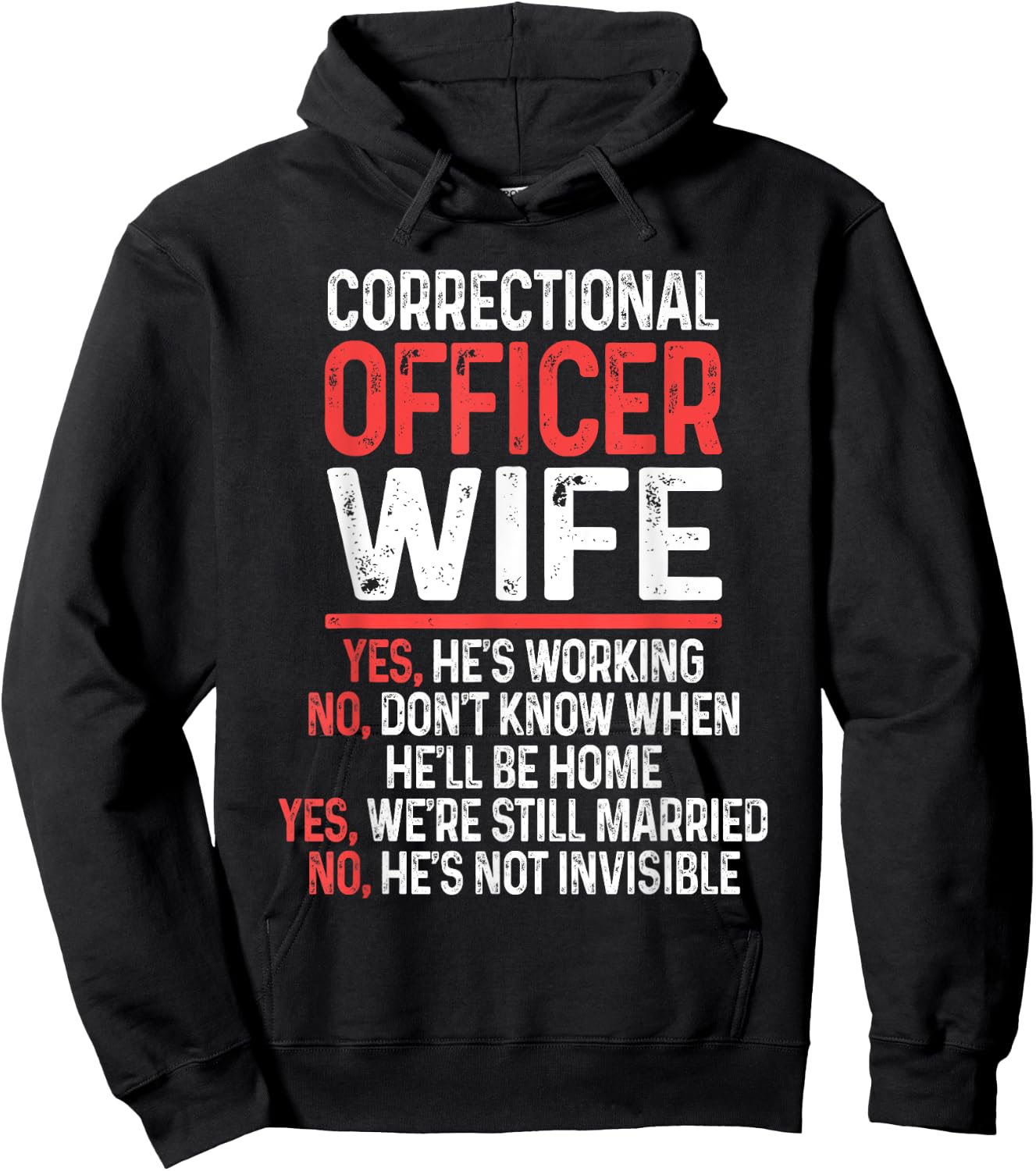 National Correctional Officers Week Gifts CO - Black, Small - Men, - Short Sleeve, Modern Style - Correctional Officer, Law Enforcement, Supporters - Funny Quote Design Hoodie - Hoodie | Black
