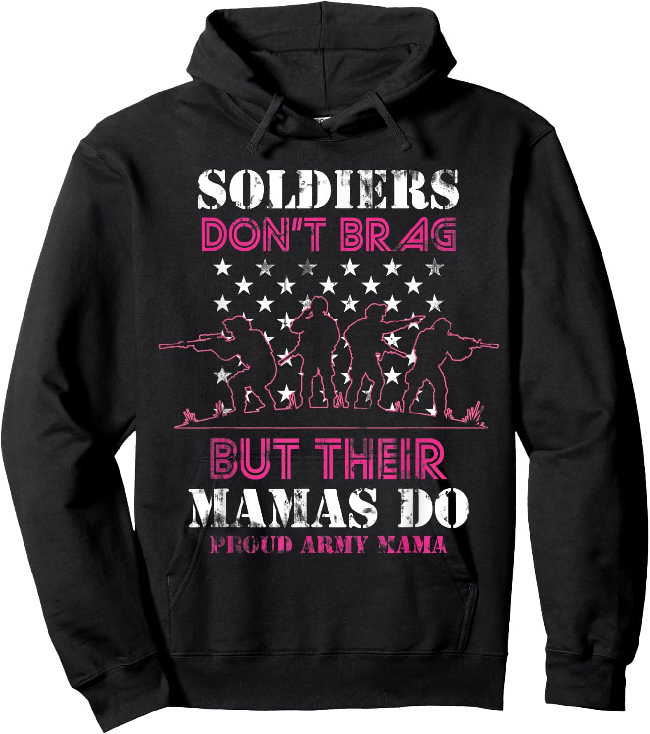 Proud Army Mama Mother Hoodie - Hoodie | Black