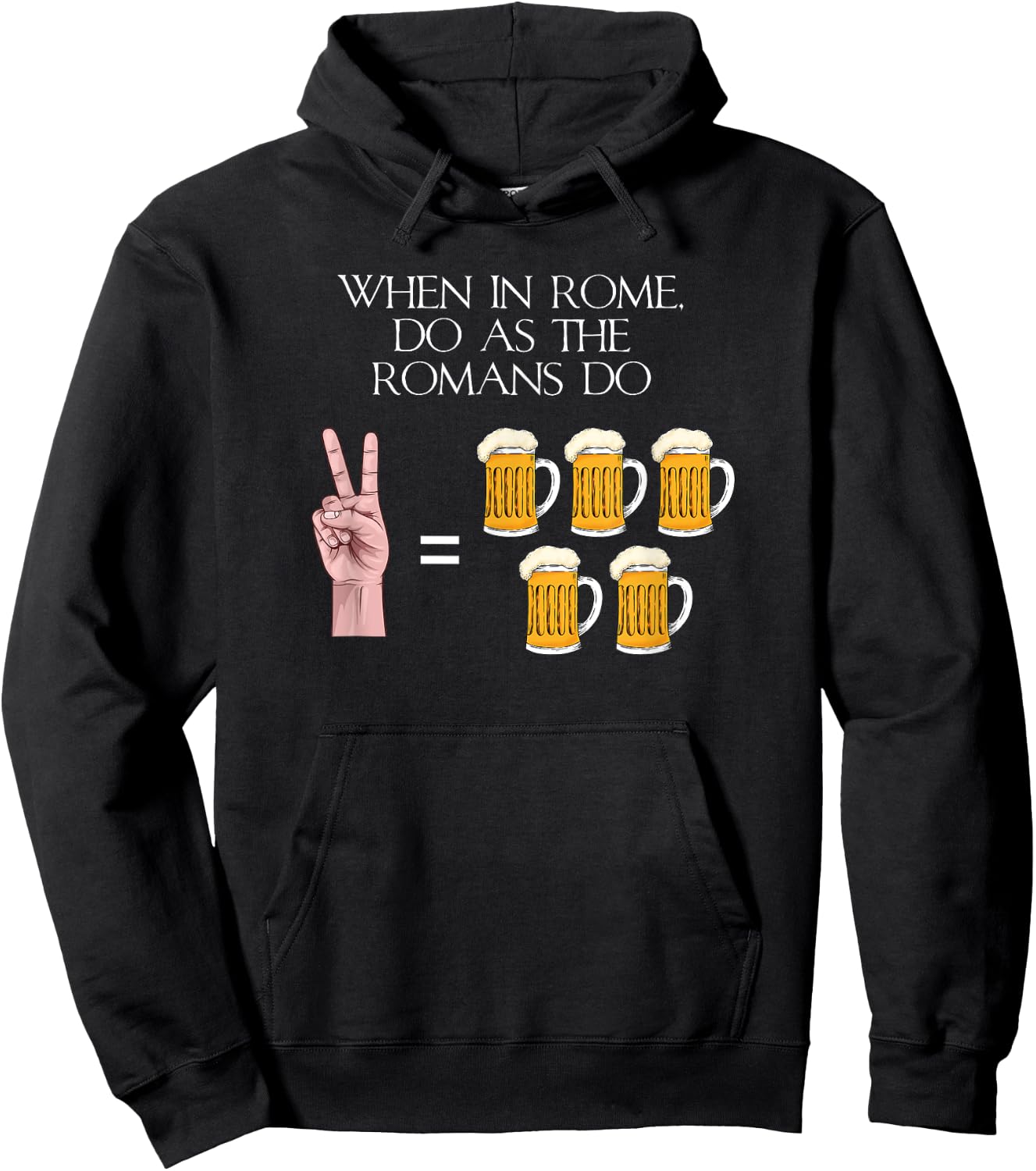 When In Rome Do As The Romans Do - Ancient Roman History Hoodie - Hoodie | Black