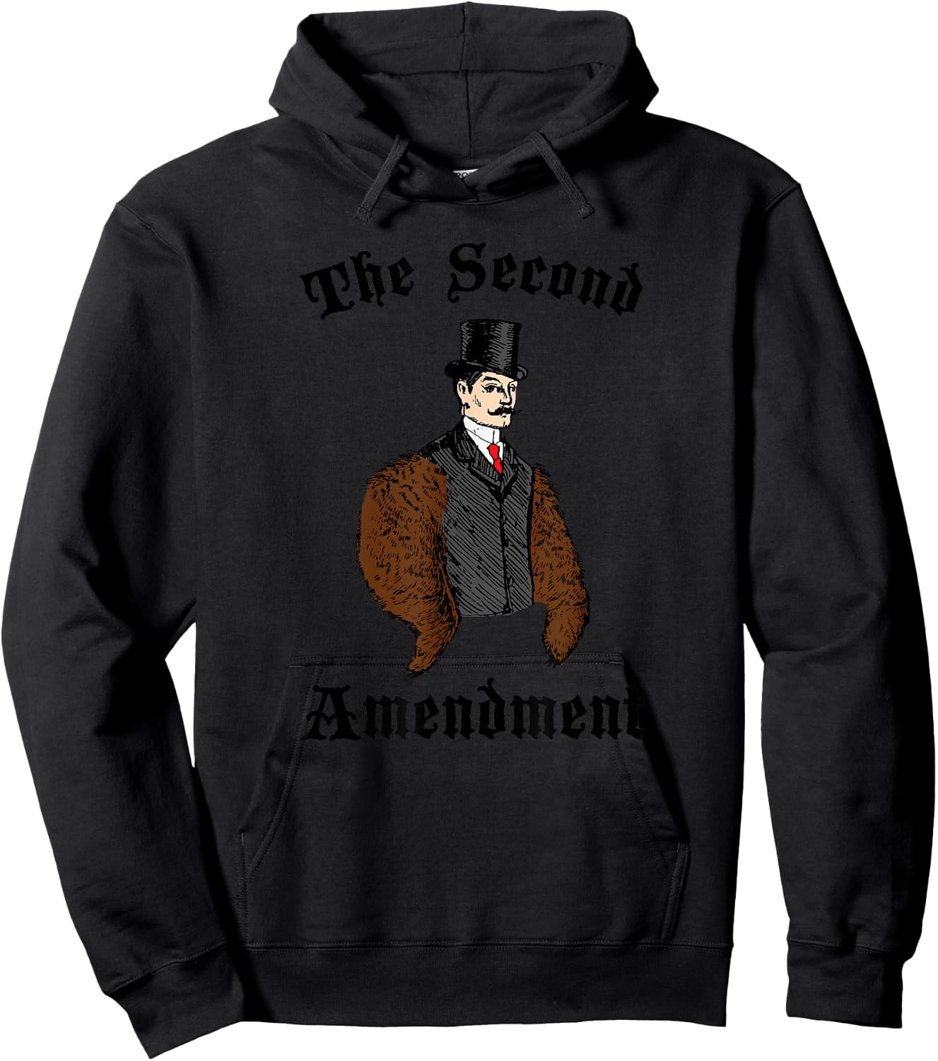 Funny Second 2nd Amendment Right to Bear Arms Hoodie - Hoodie | Black