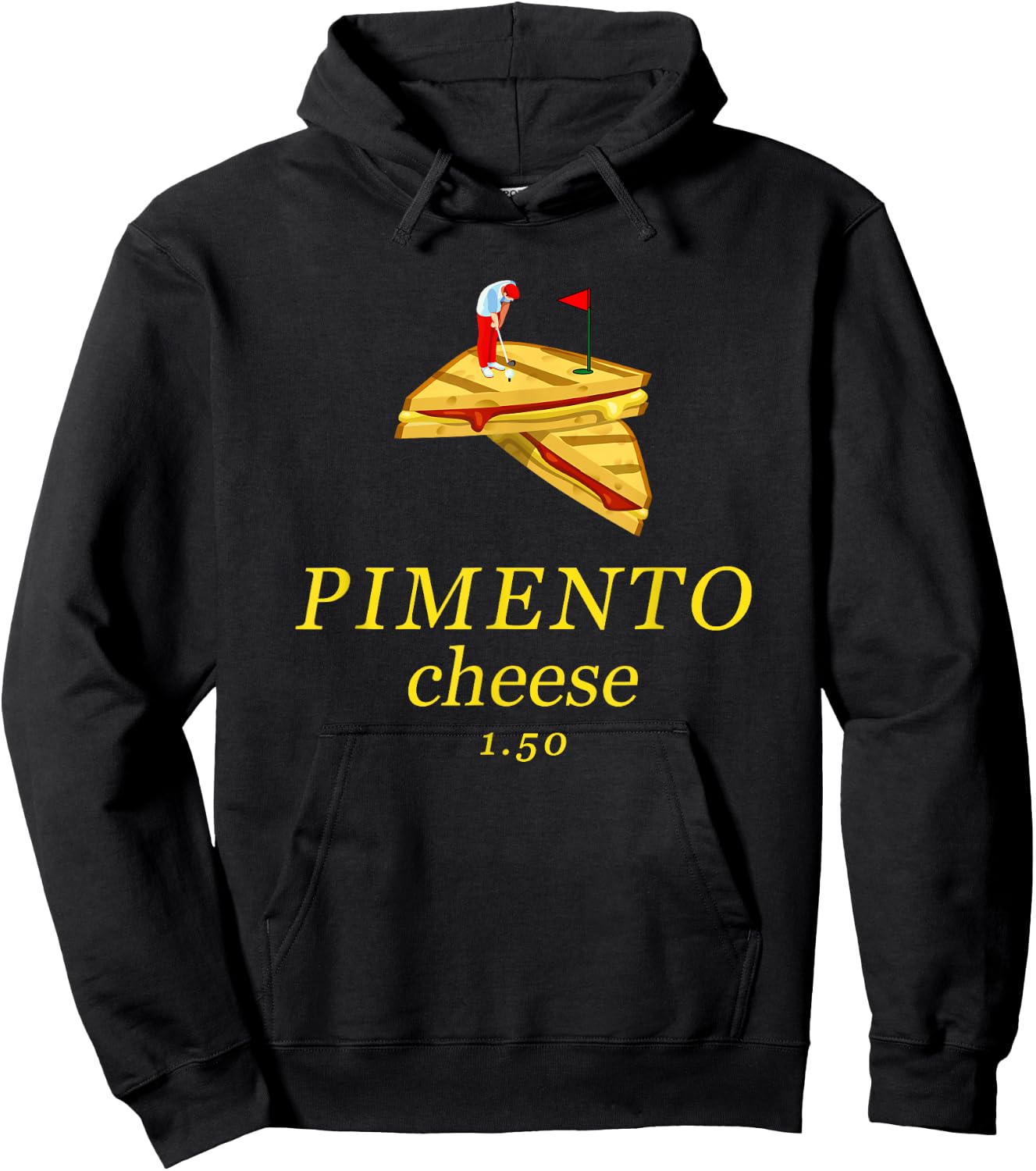 Pimento Cheese funny golf dad Hoodie - Hoodie | Black