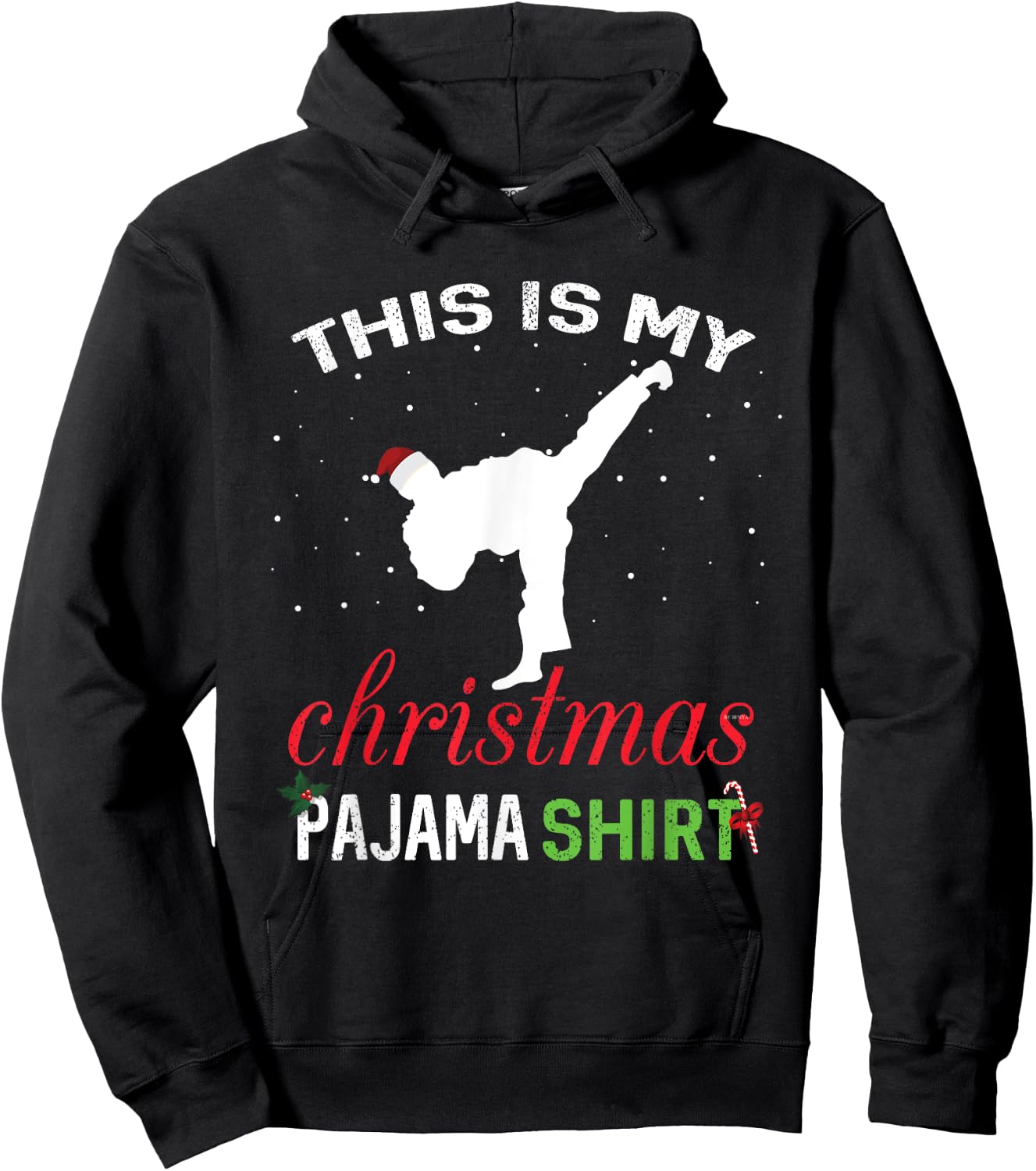 This is My Christmas Pajama Karate Gift Martial Art Hoodie - Hoodie | Black