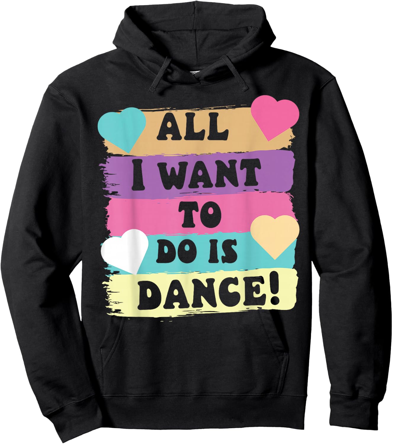 All I Want To Do Is Dance Hip Hop HipHop Dancer Breakdancing Hoodie - Hoodie | Black