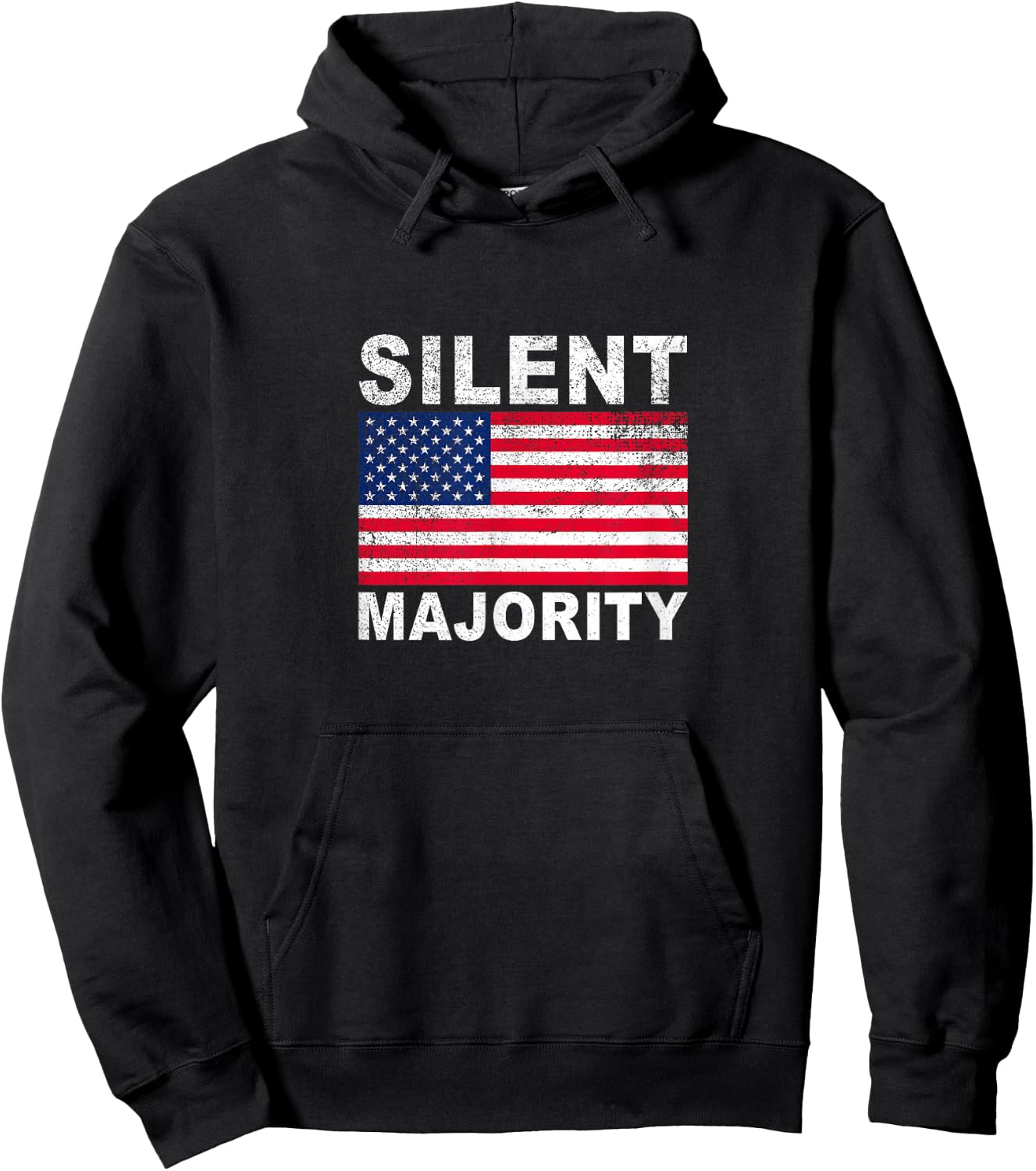 The Silent Majority Patriot American Hoodie - Hoodie | Black