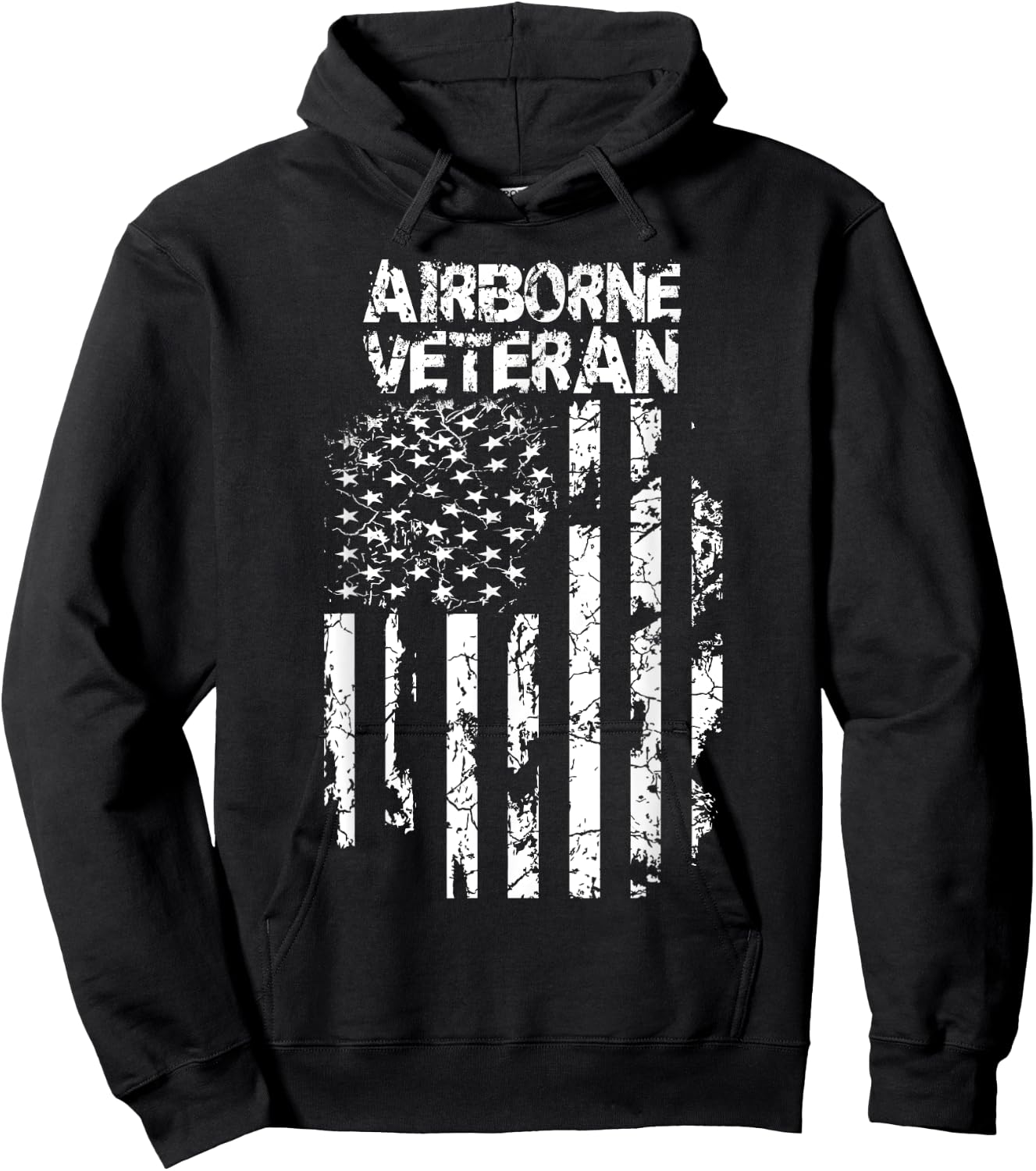 Airborne Veteran Hoodie - Hoodie | Black