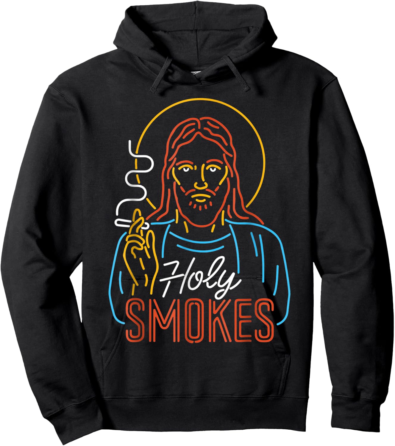 Holy Smokes Funny Jesuss Hoodie - Hoodie | Black