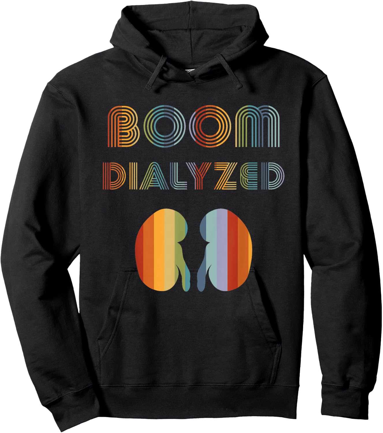 Dialysis Shirts Women Boom Dialyzed Tech Dialysis Patient Hoodie - Hoodie | Black
