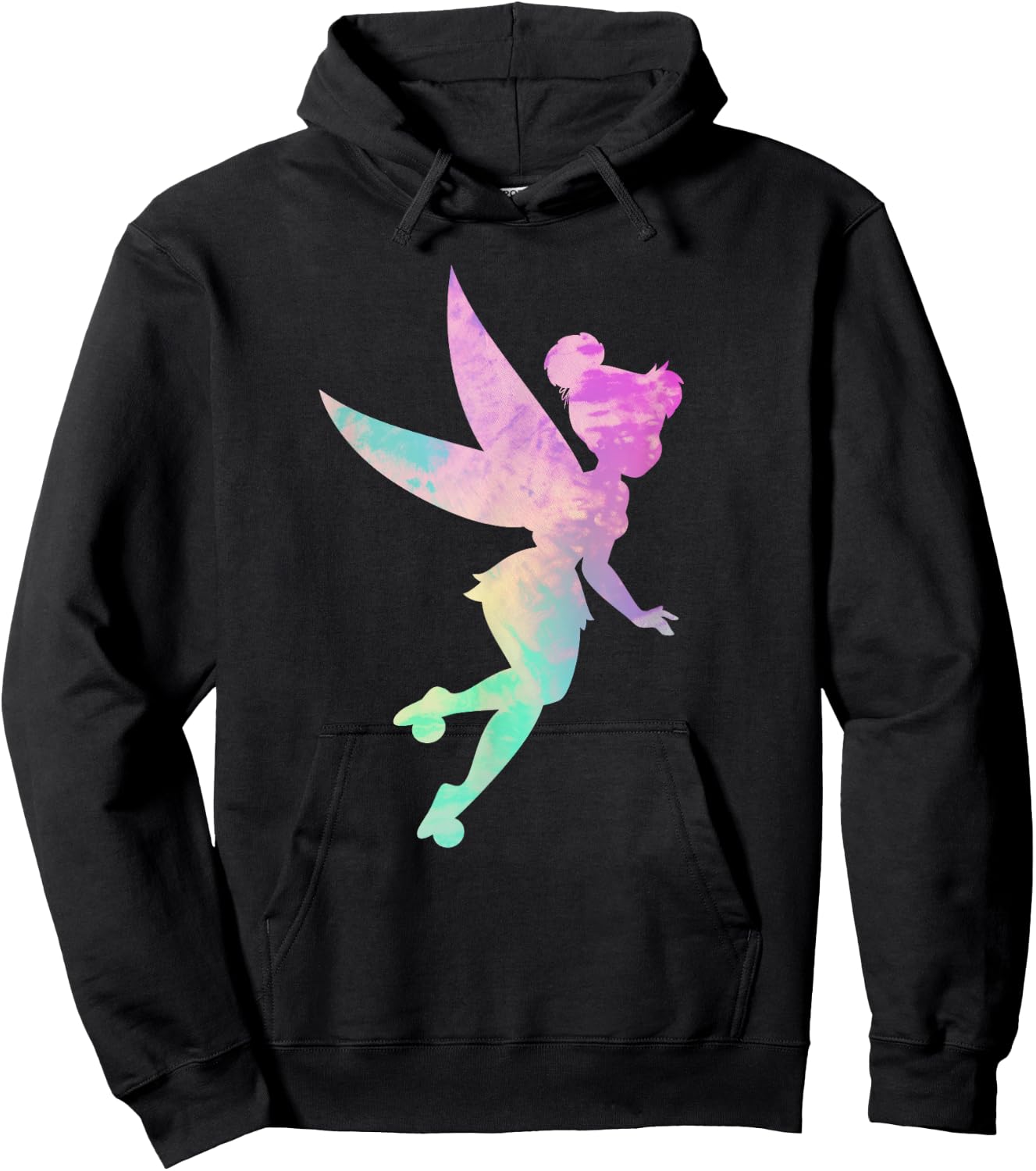 Disney Peter Pan Tinker Bell Tie Dye 90s Hoodie - Hoodie | Black