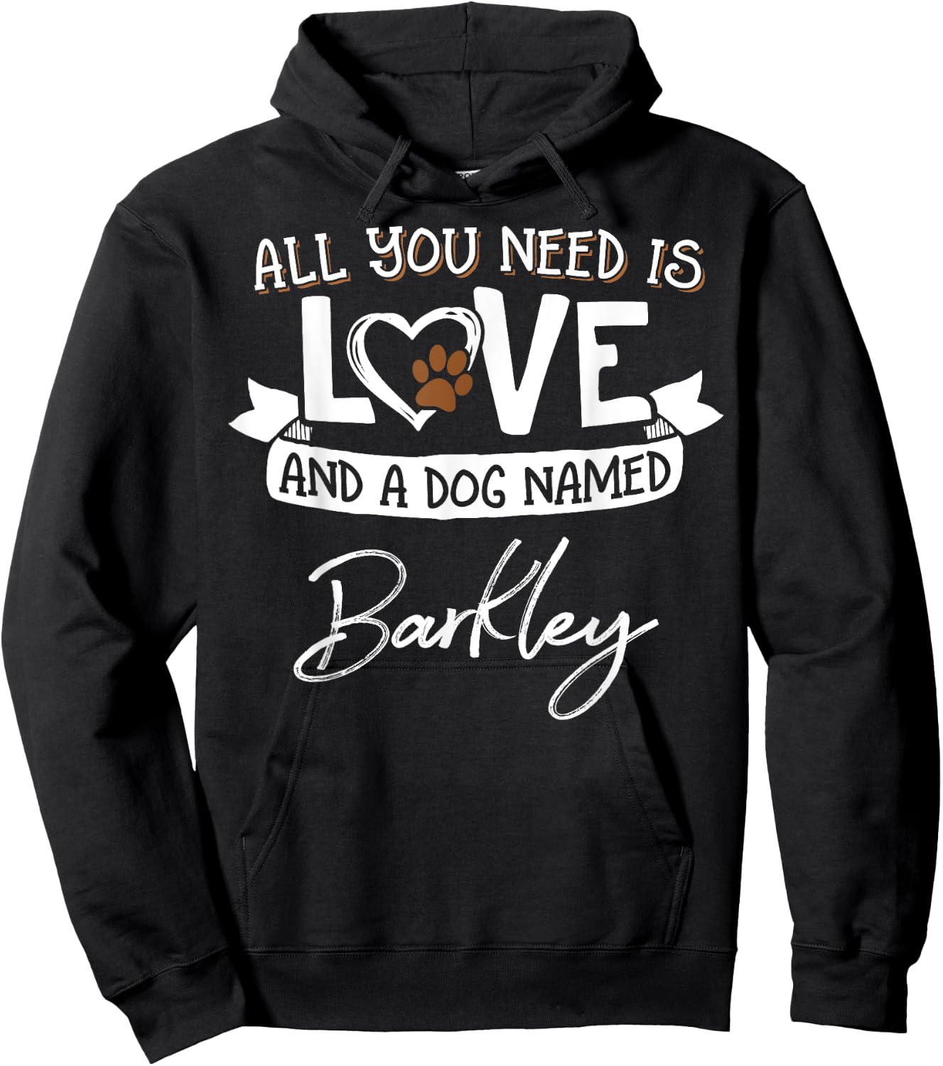 Cute Dog Named Barkley Shirt and Men Hoodie - Hoodie | Black