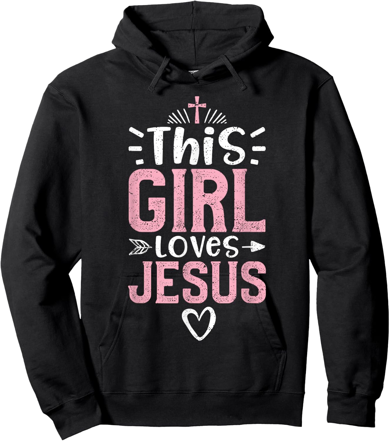 This Girl Loves Jesus - Church Hoodie - Hoodie | Black