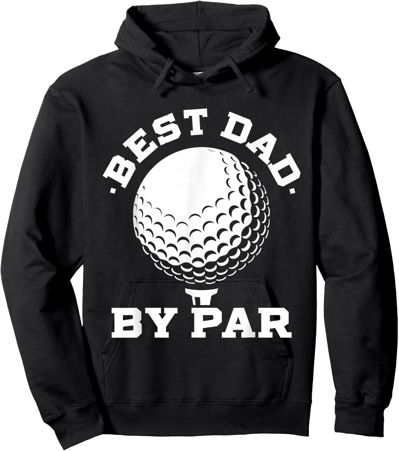 Best Dad by Par - Funny Golf Player Father's Day Hoodie - Hoodie | Black