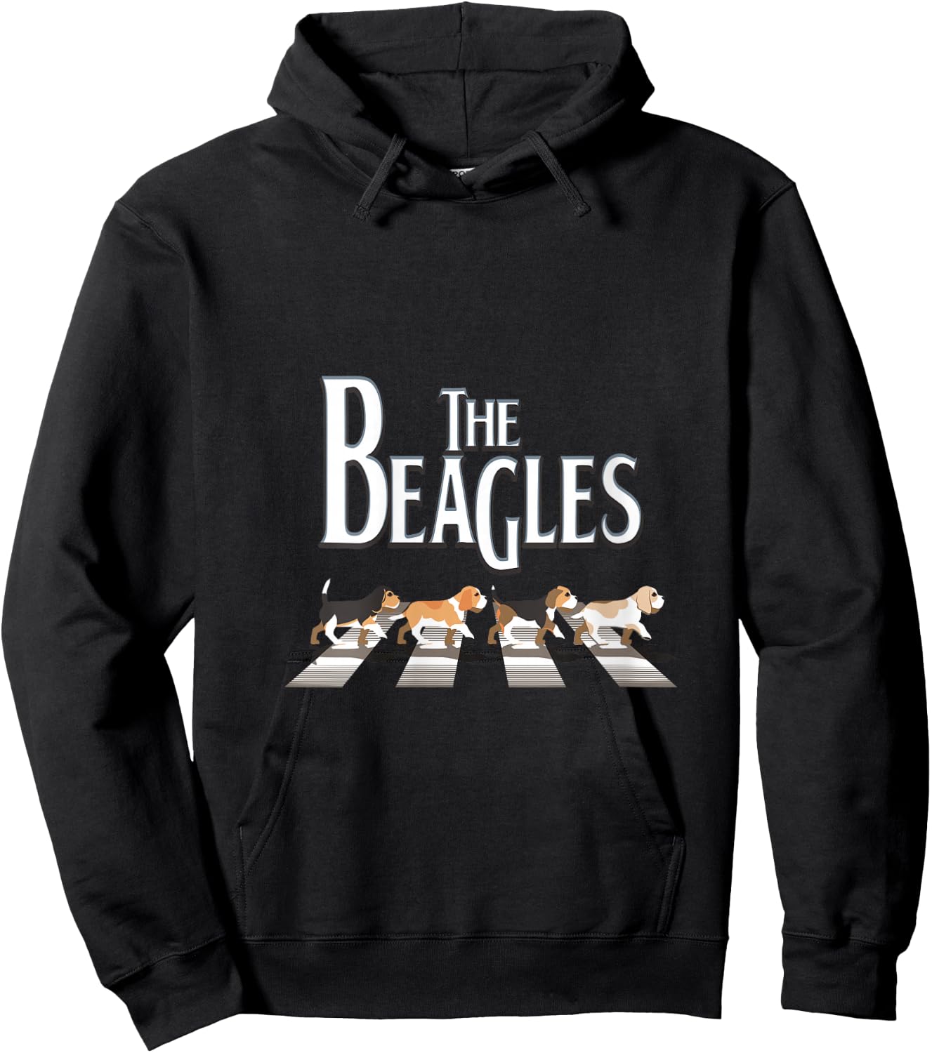 The Beagles, Beagle Dog Funny For Beagle Lovers V-Neck Hoodie - Hoodie | Black