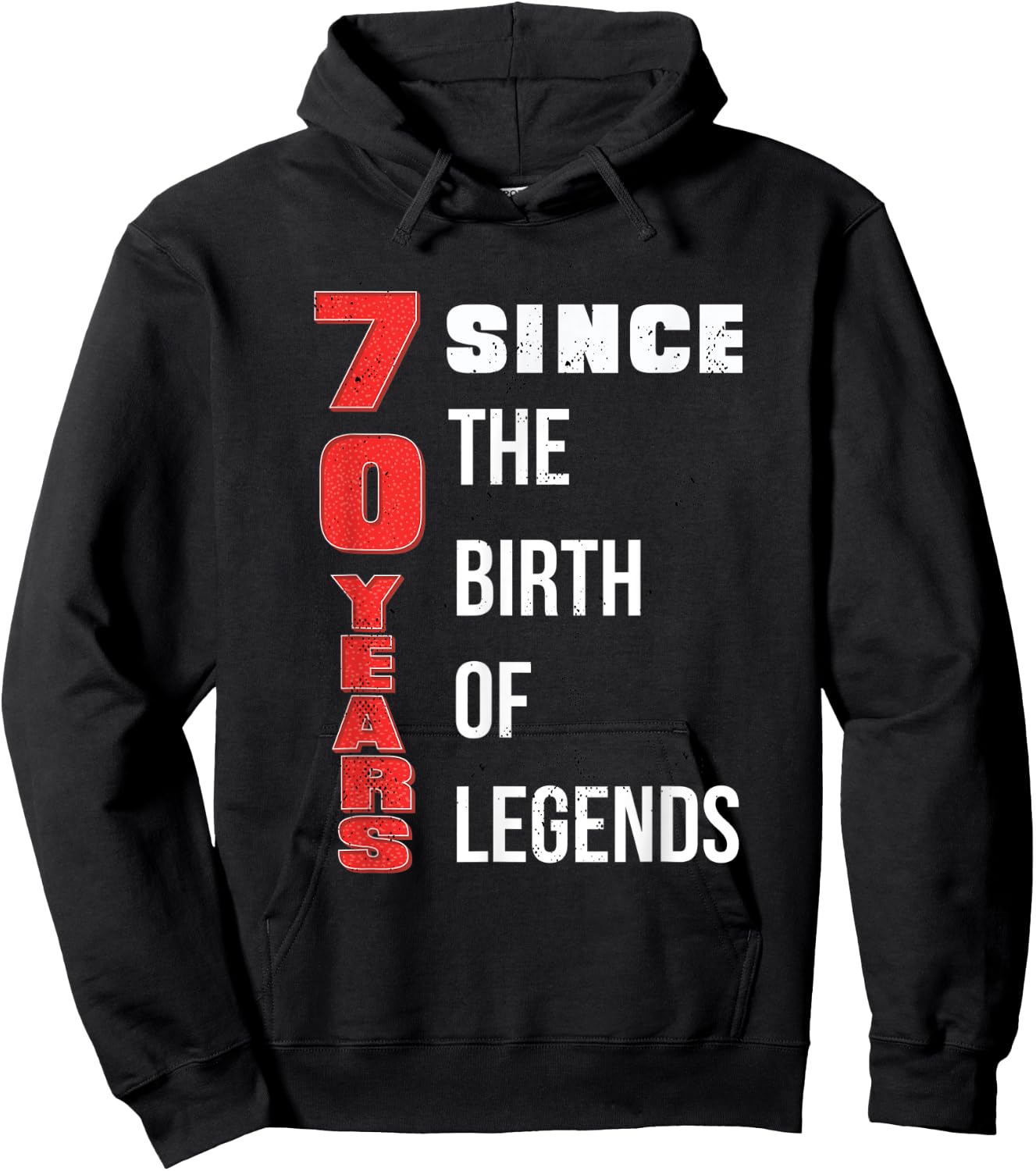 70th Happy Birthday 70 Years Old Legends Bday Born Party Hoodie - Hoodie | Black