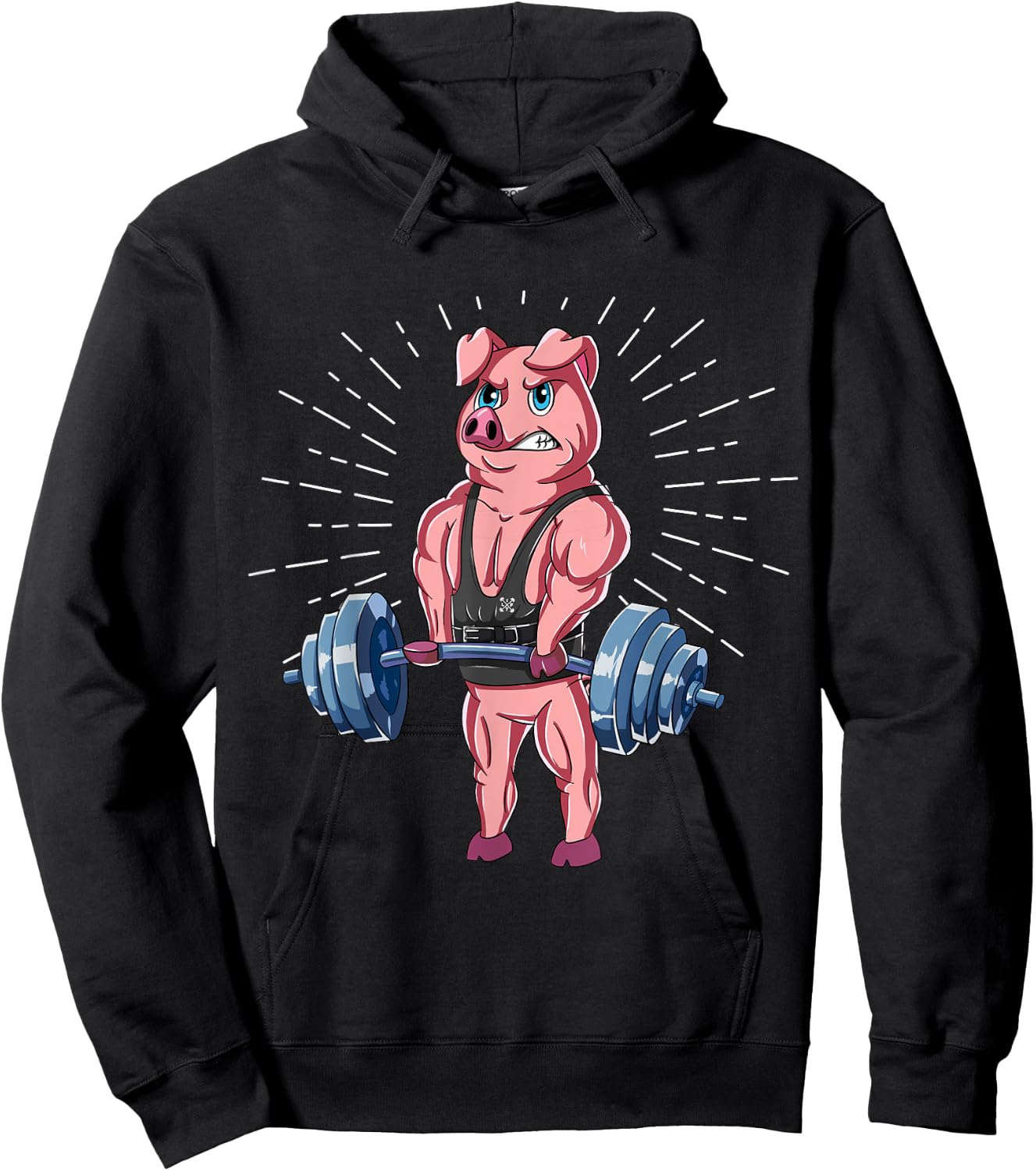 Pig Deadlift Fitness Gym Weightlifting Hoodie - Hoodie | Black
