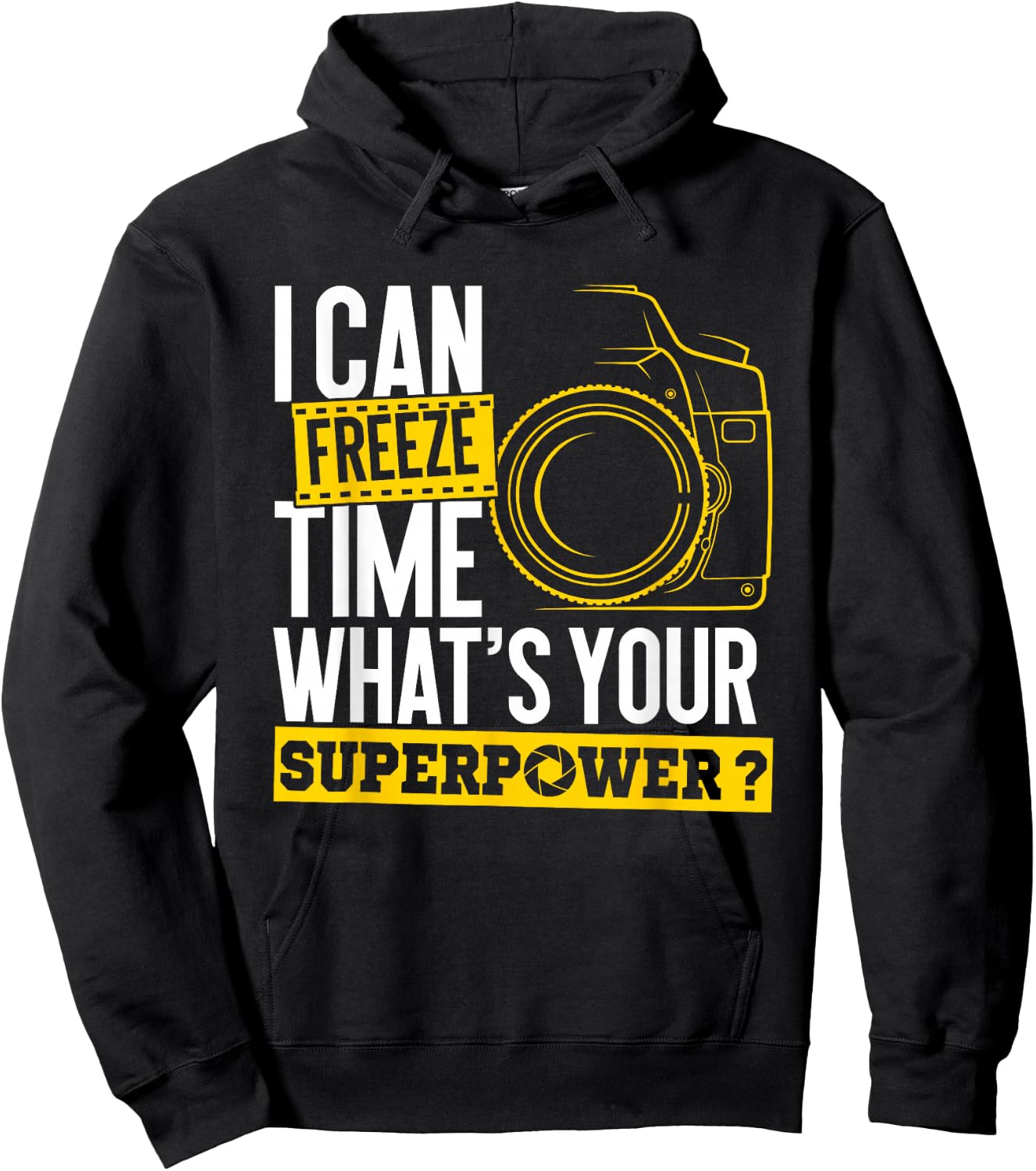 I Can Freeze Time Superpower - Photographer Camera Small Hoodie - Hoodie | Black