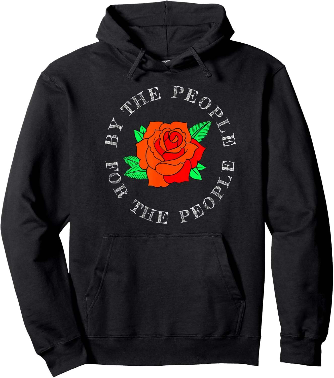 Leftist Union Socialist Rose Fist Democratic Socialism Hoodie - Hoodie | Black