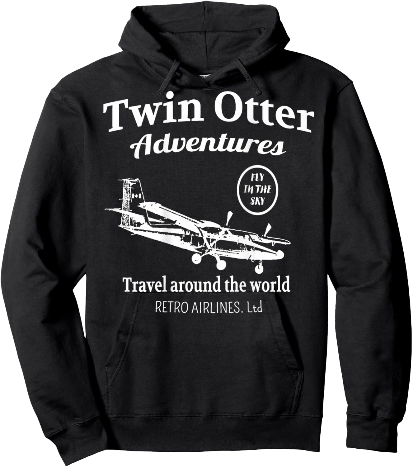 Twin Otter Adventures Hoodie - Hoodie | Black