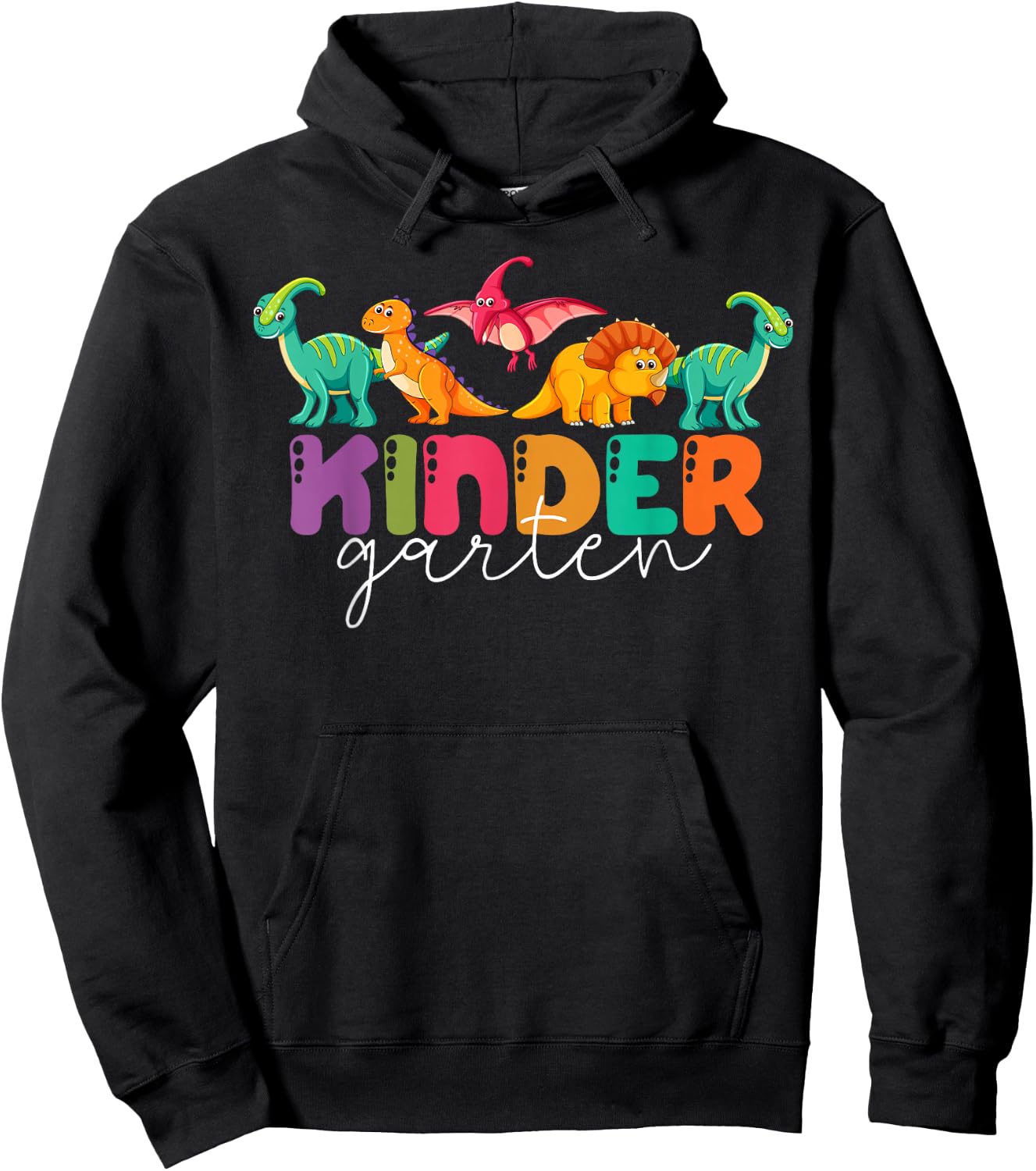 Kindergarten Teacher Dinosaur Cute Animal Student School Hoodie - Hoodie | Black