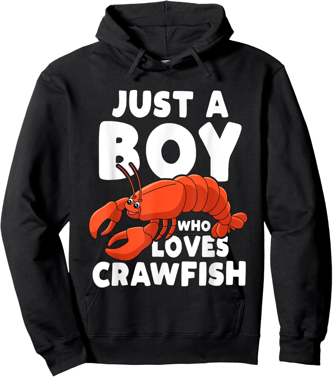 Just A Boy Who Loves Crawfish Hoodie - Hoodie | Black