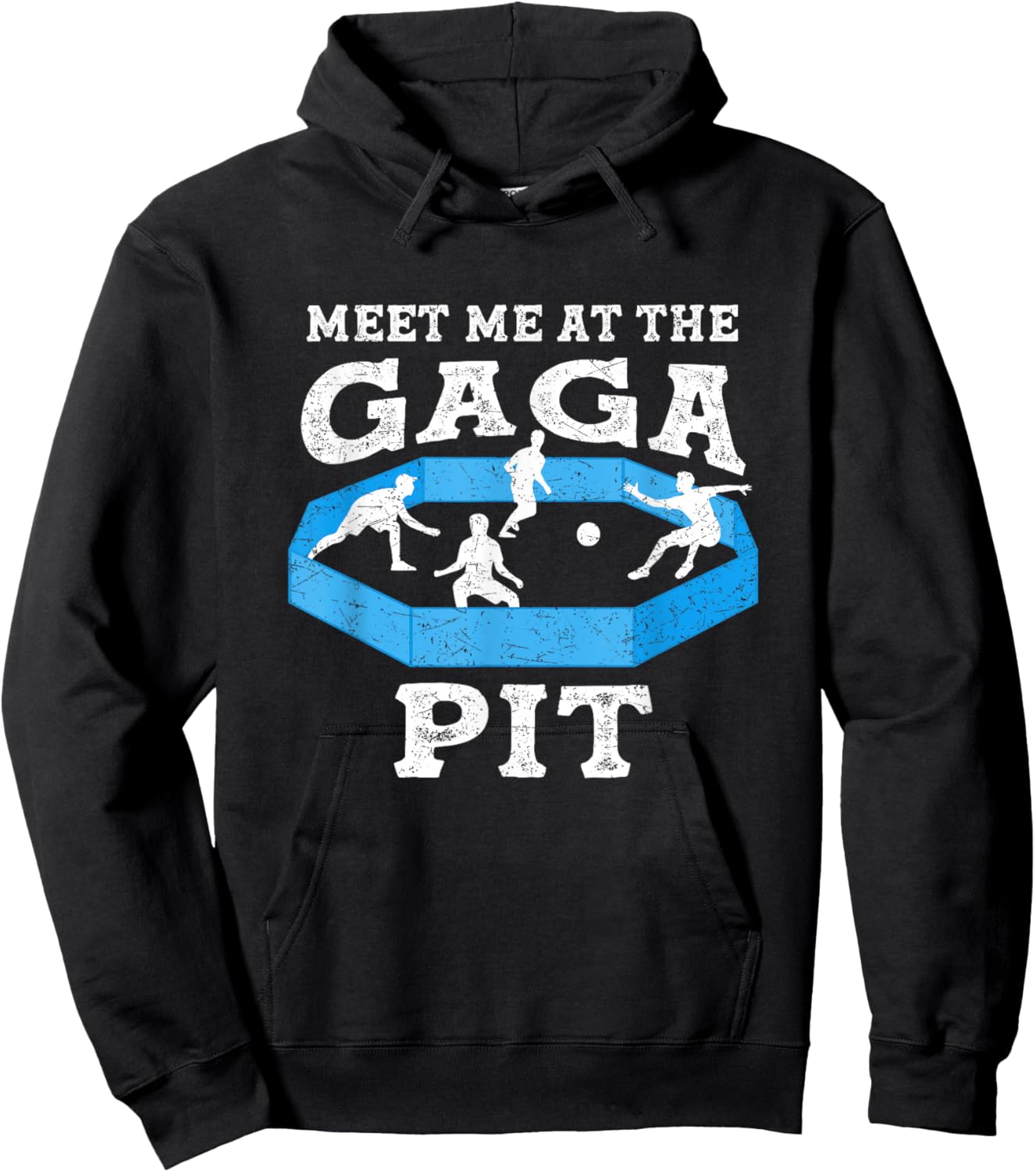 Meet Me At The Gaga Pit Dodgeball Costume Kids Gaga Ball Hoodie - Hoodie | Black