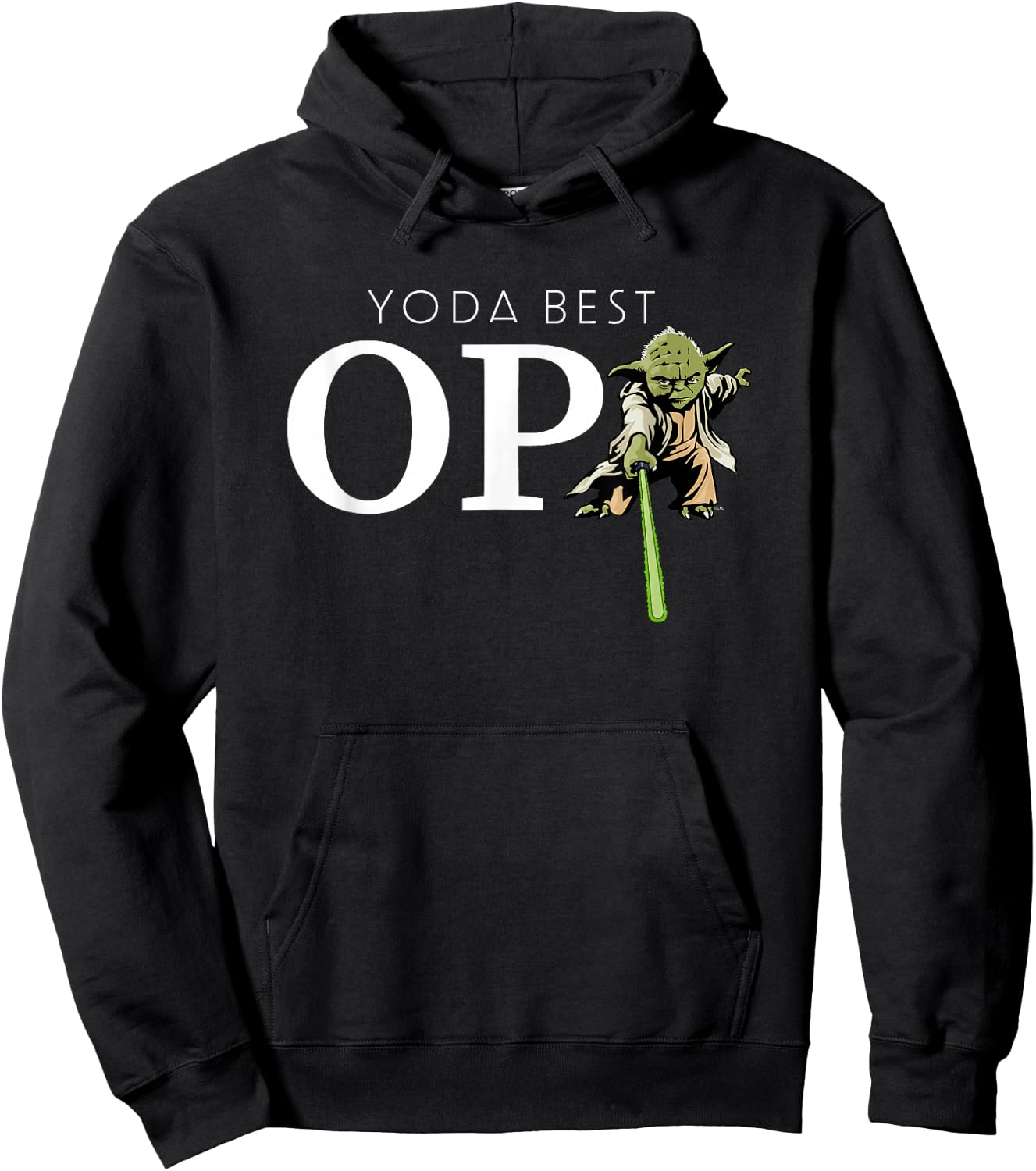 Star Wars Yoda Lightsaber Best Opa Birthday Father’s Day Hoodie - Hoodie | Black