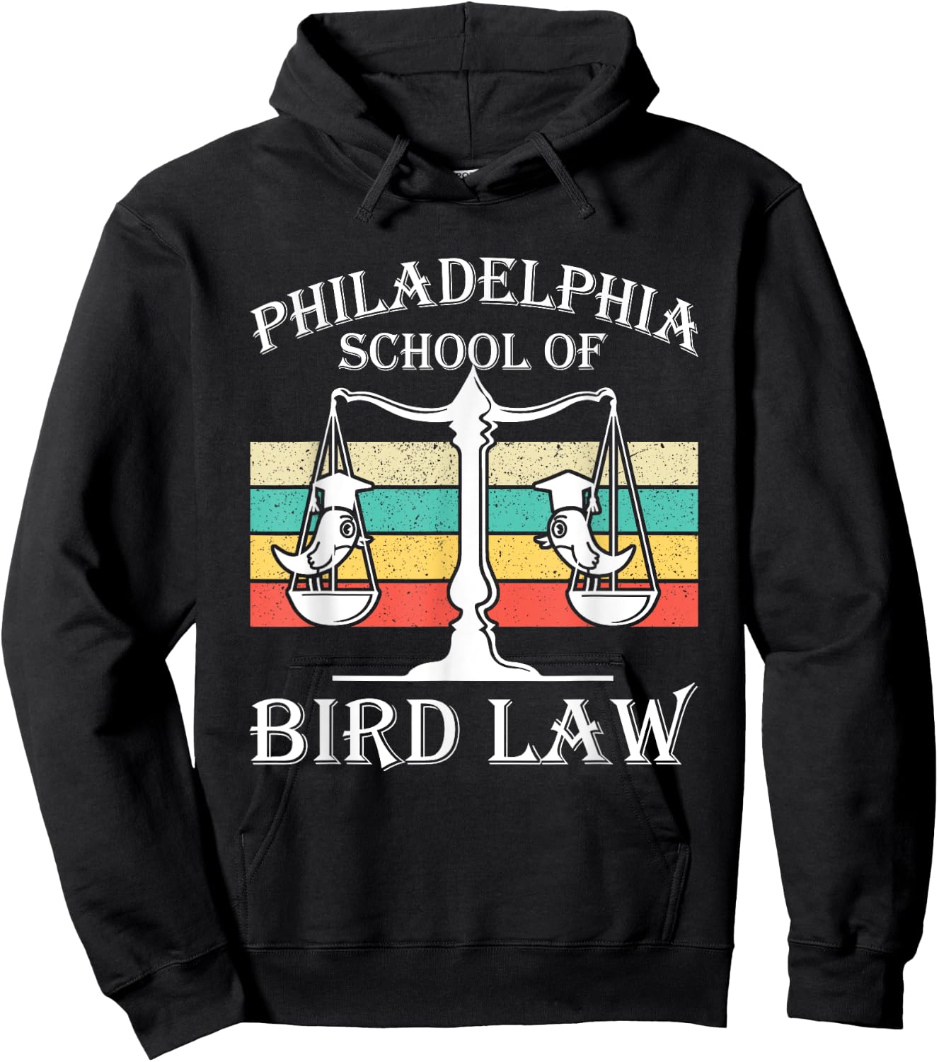 Philadelphia School of Bird Law - Vintage Bird Lover Hoodie - Hoodie | Black