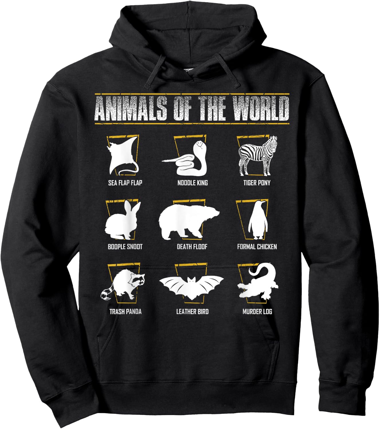 Animals of the World Hoodie - Hoodie | Black