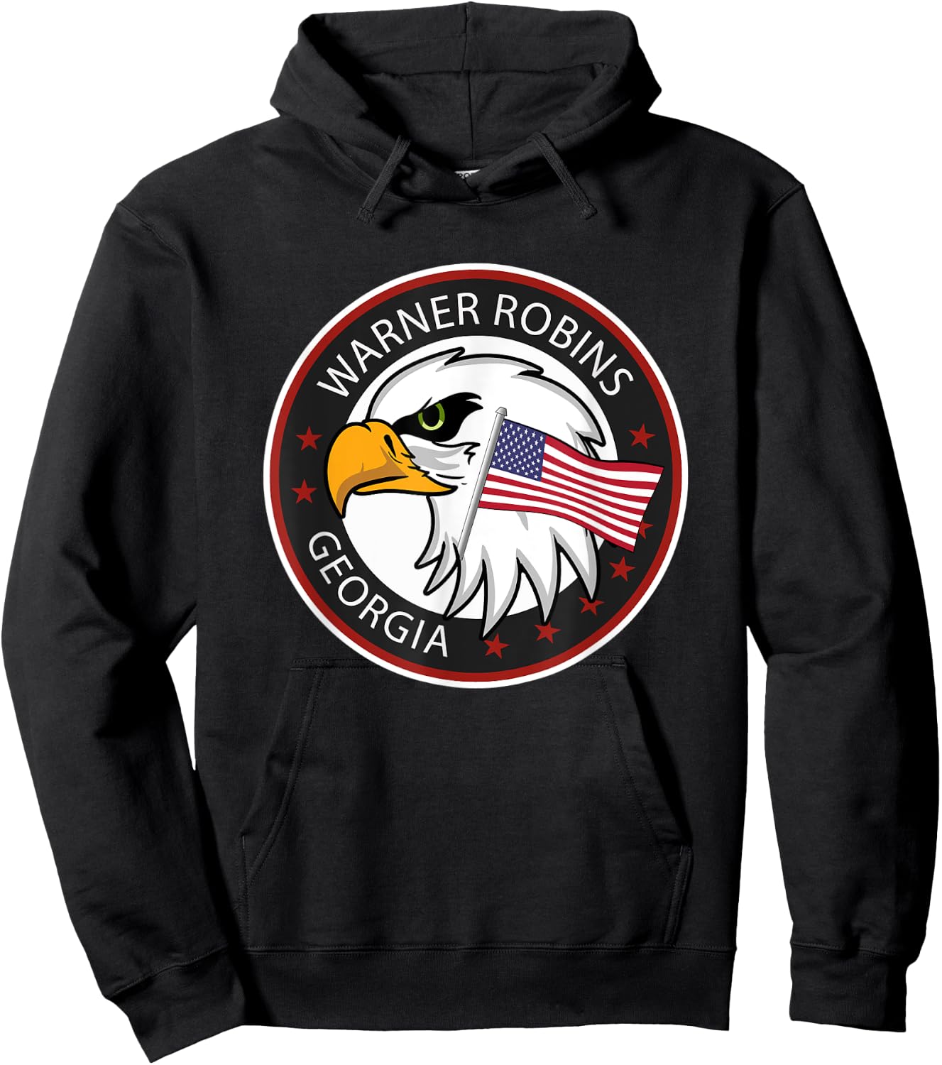 Warner Robins Georgia GA Hoodie - Hoodie | Black