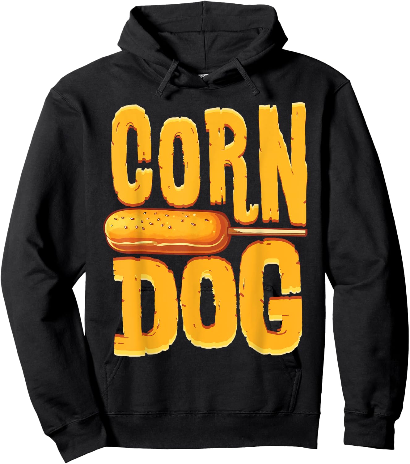 Corn Dog King Corndog Squad Hotdog Lover Foodie Gift Women Girls Kids Hoodie - Hoodie | Black