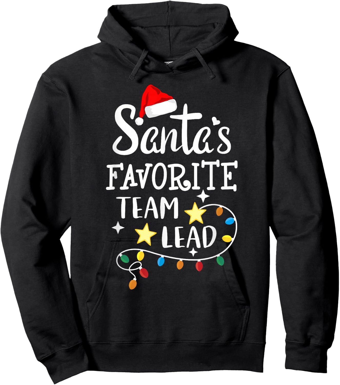 Santa's Favorite Team Lead Christmas manager - team leader Hoodie - Hoodie | Black