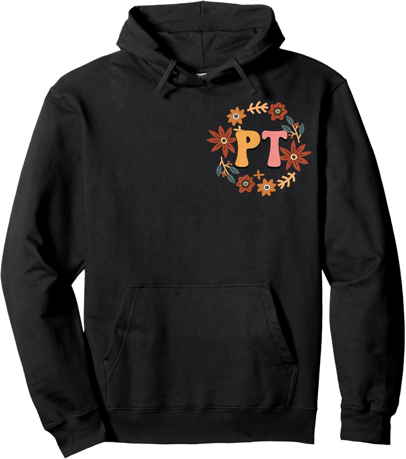 Small Steps Still Move Us Forward Physical Therapist on Back Hoodie - Hoodie | Black