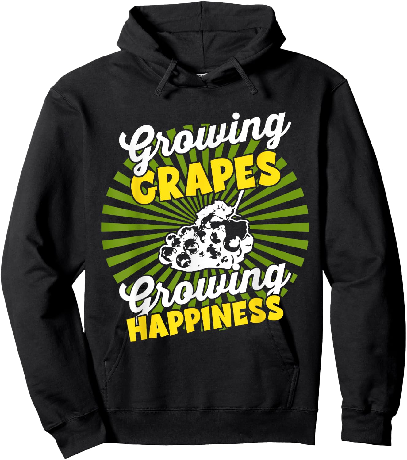 Growing Crop - Agricultural Farmer Harvest Grape Hoodie - Hoodie | Black