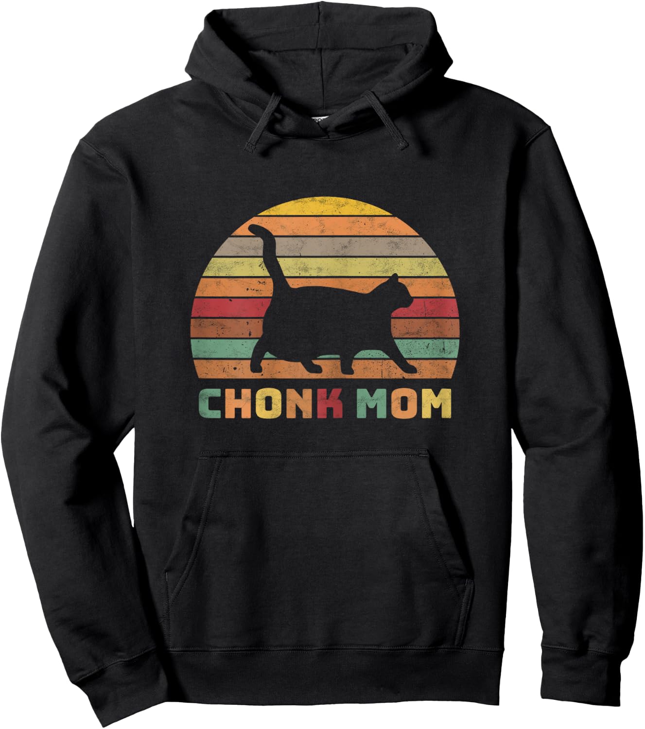 Funny Chonk Scale Cat Meme Memes Hoodie - Hoodie | Black