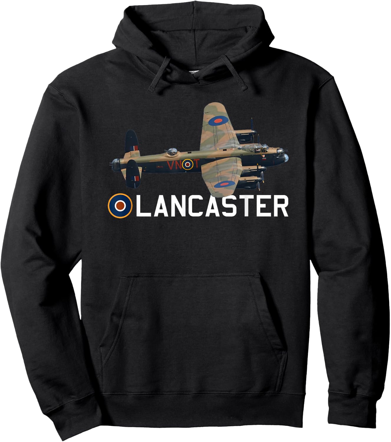Avro Lancaster Bomber RAF WW2 Aeroplane Aircraft Plane Hoodie - Hoodie | Black