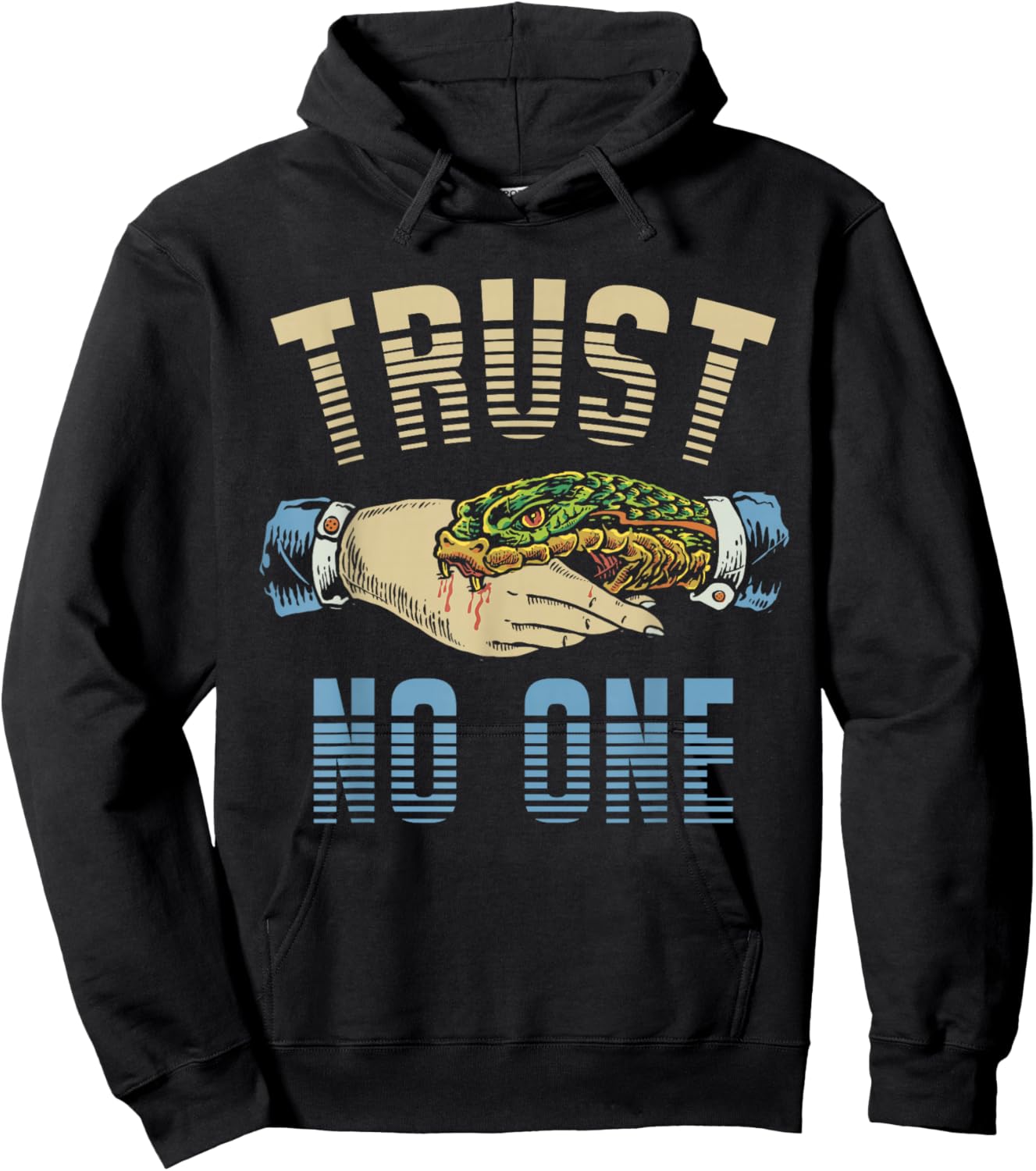 Trust no One - Snake Bite Hoodie - Hoodie | Black