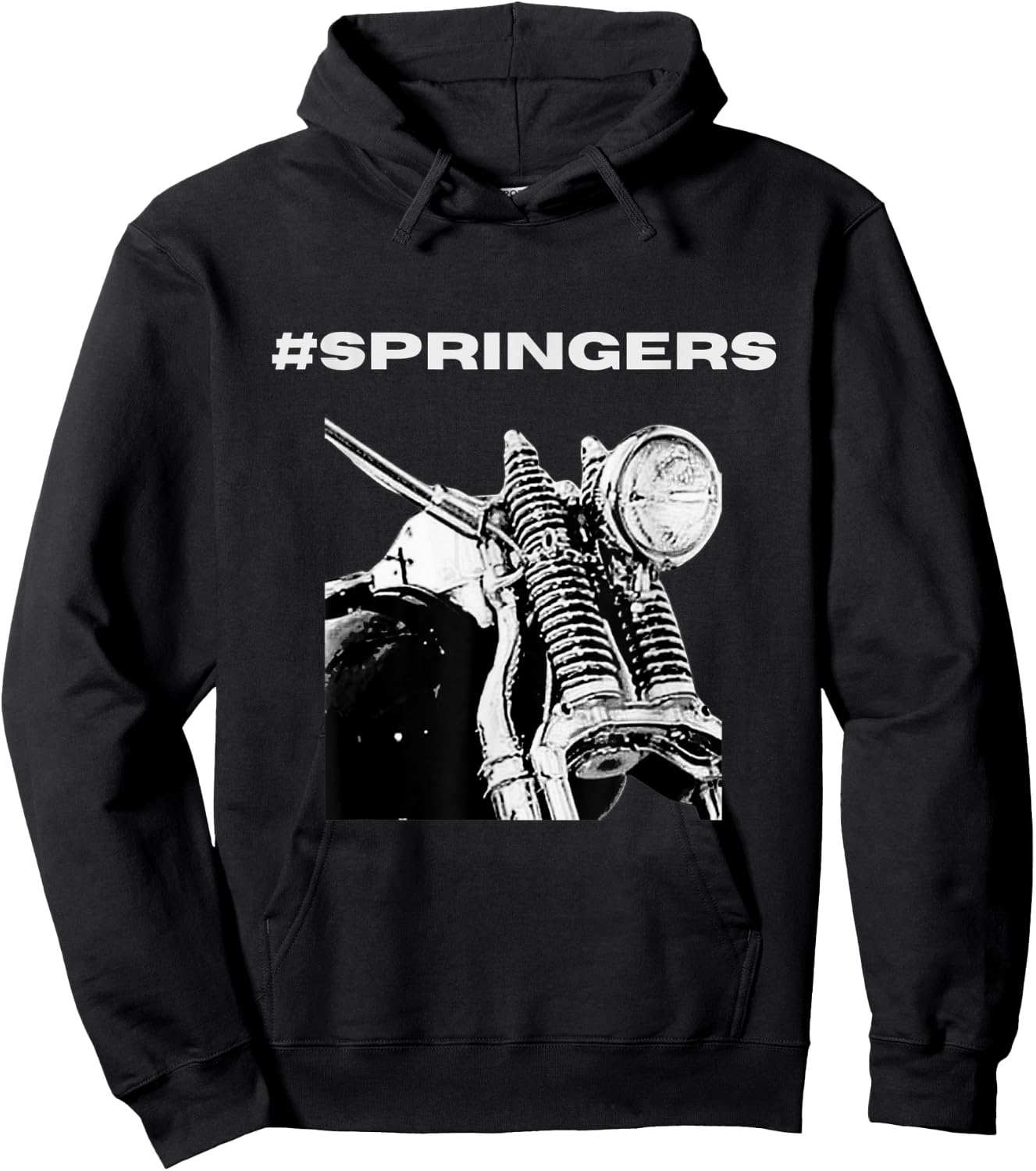 S66 Biker. #Springers Hoodie - Hoodie | Black