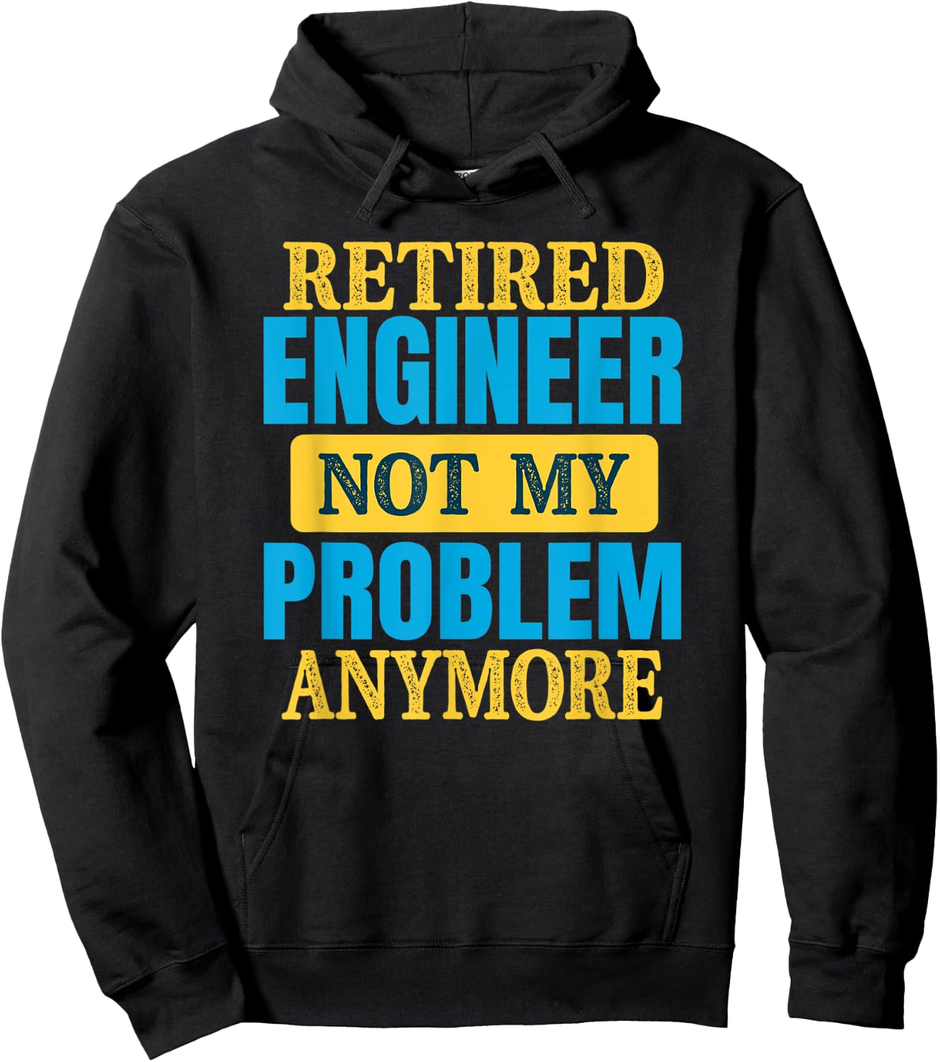 Funny Retired Engineer Joke Retirement Party Hoodie - Hoodie | Black