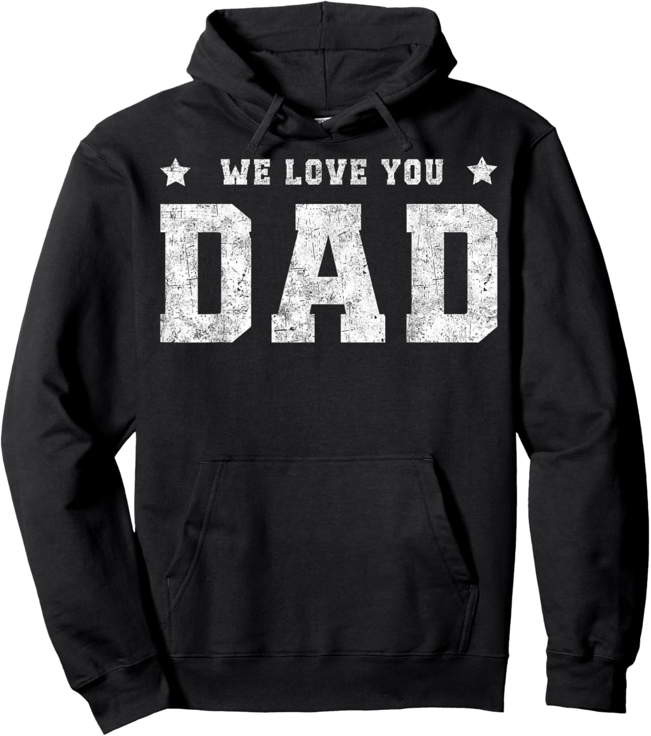 We Love You Dad Father Daddy Family Matching Father's Day Hoodie - Hoodie | Black