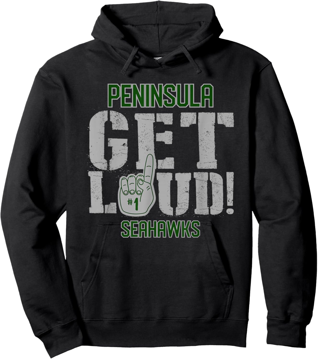 Peninsula High School GET LOUD Seahawks Hoodie - Hoodie | Black