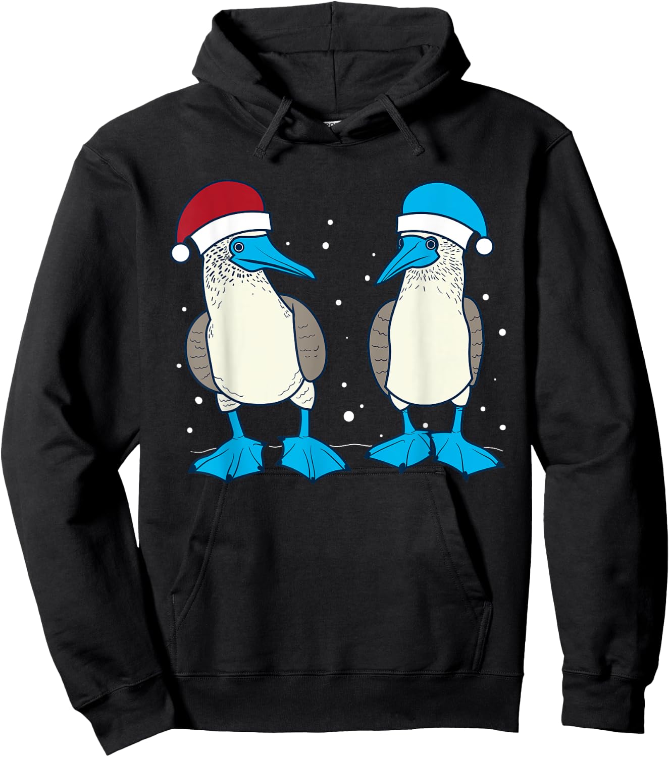 Seabirds Blue Footed Booby Bird Galapagos Islands Christmas Hoodie - Hoodie | Black