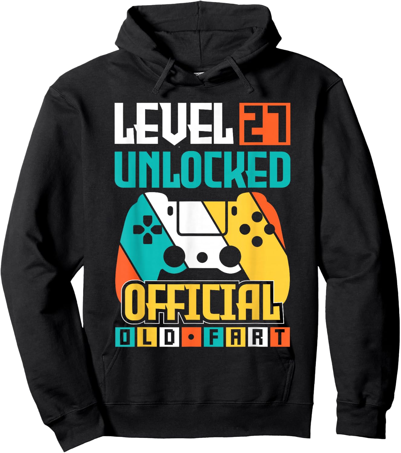 Unlocked Level 27 Birthday Boy Video Game Controller Hoodie - Hoodie | Black