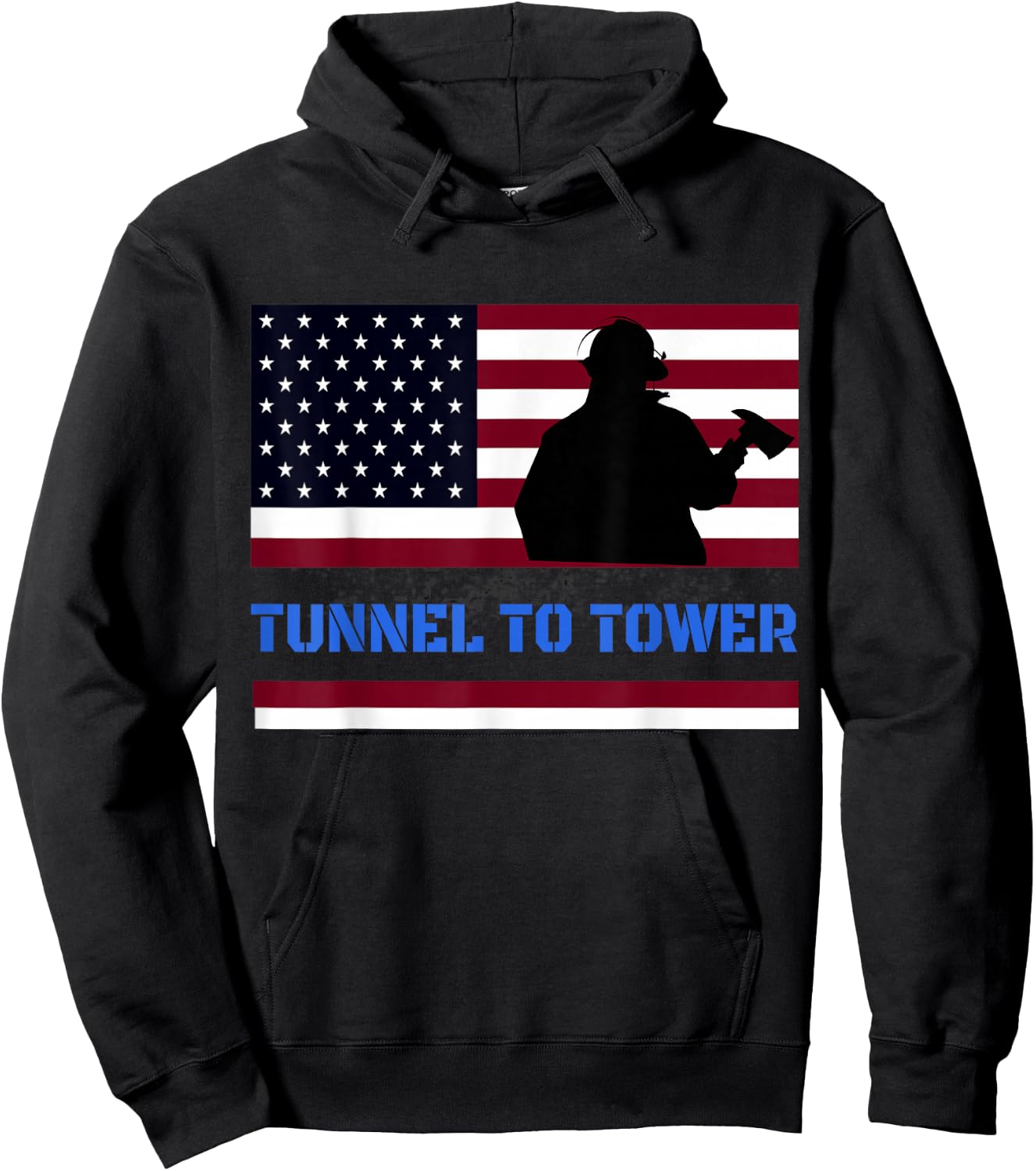 Rush Tunnel to Tower - Vintage Firefighter Gift Hoodie - Hoodie | Black