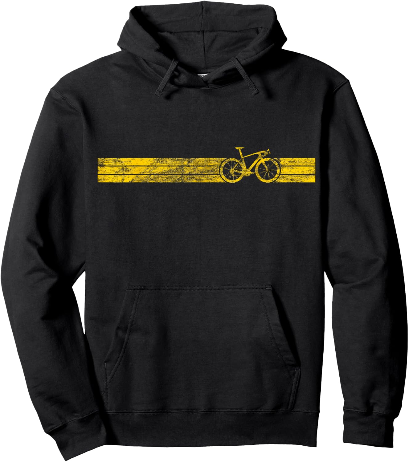 Yellow Winners Funny Racing Gift Cyclist Cycling Bike Hoodie - Hoodie | Black