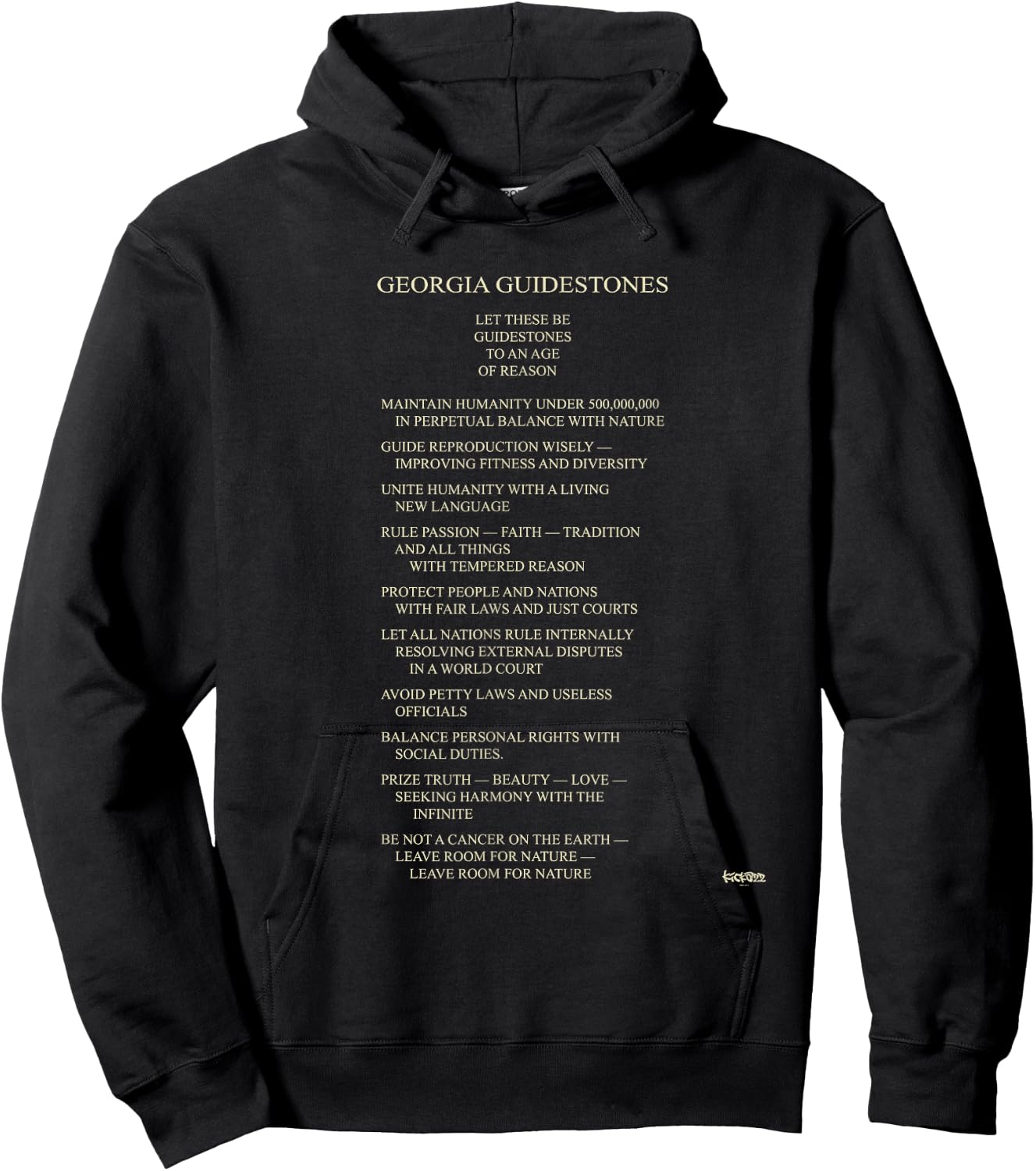 Georgia Guidestones Hoodie - Hoodie | Black